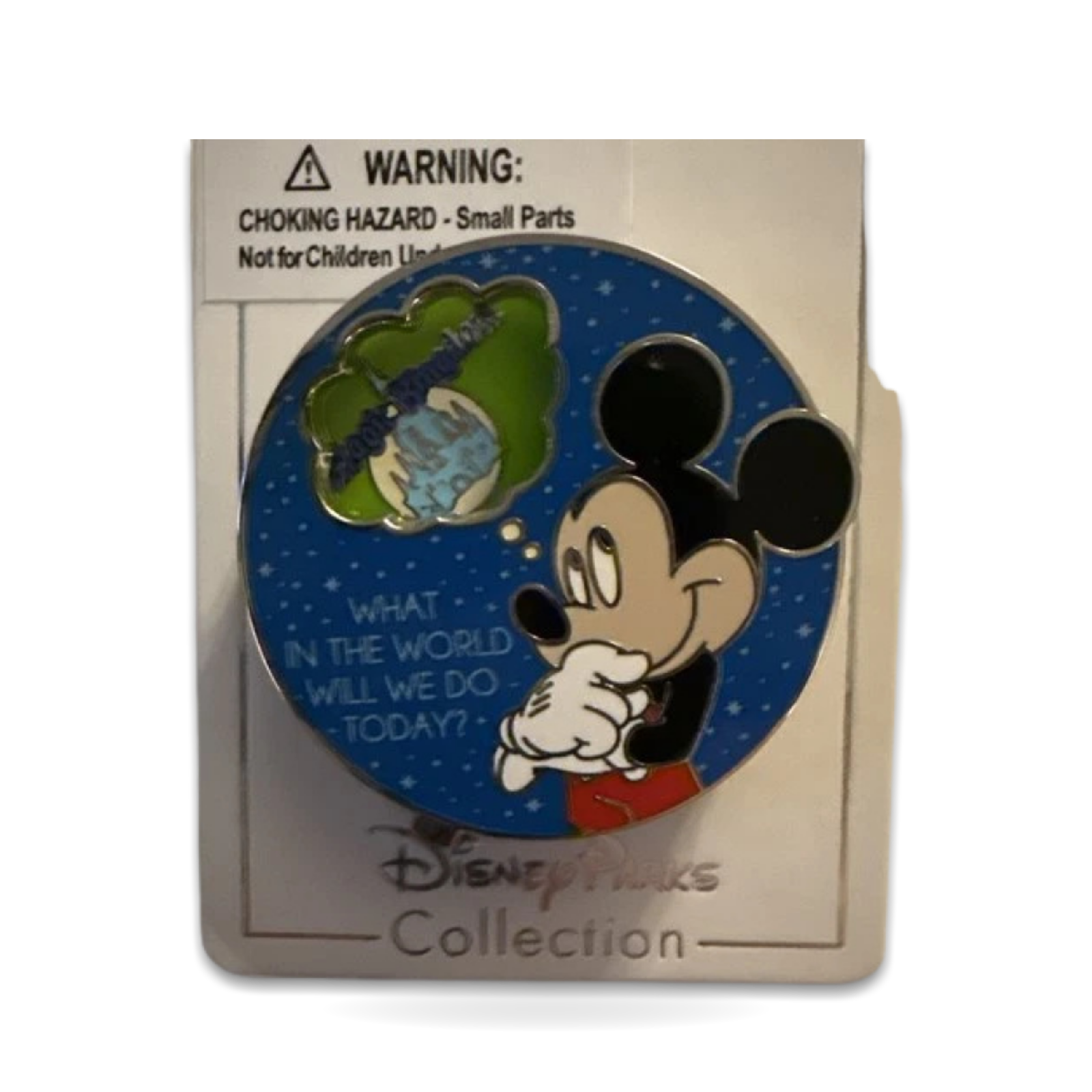 What In the Mickey Mouse Spinner Trading Pin