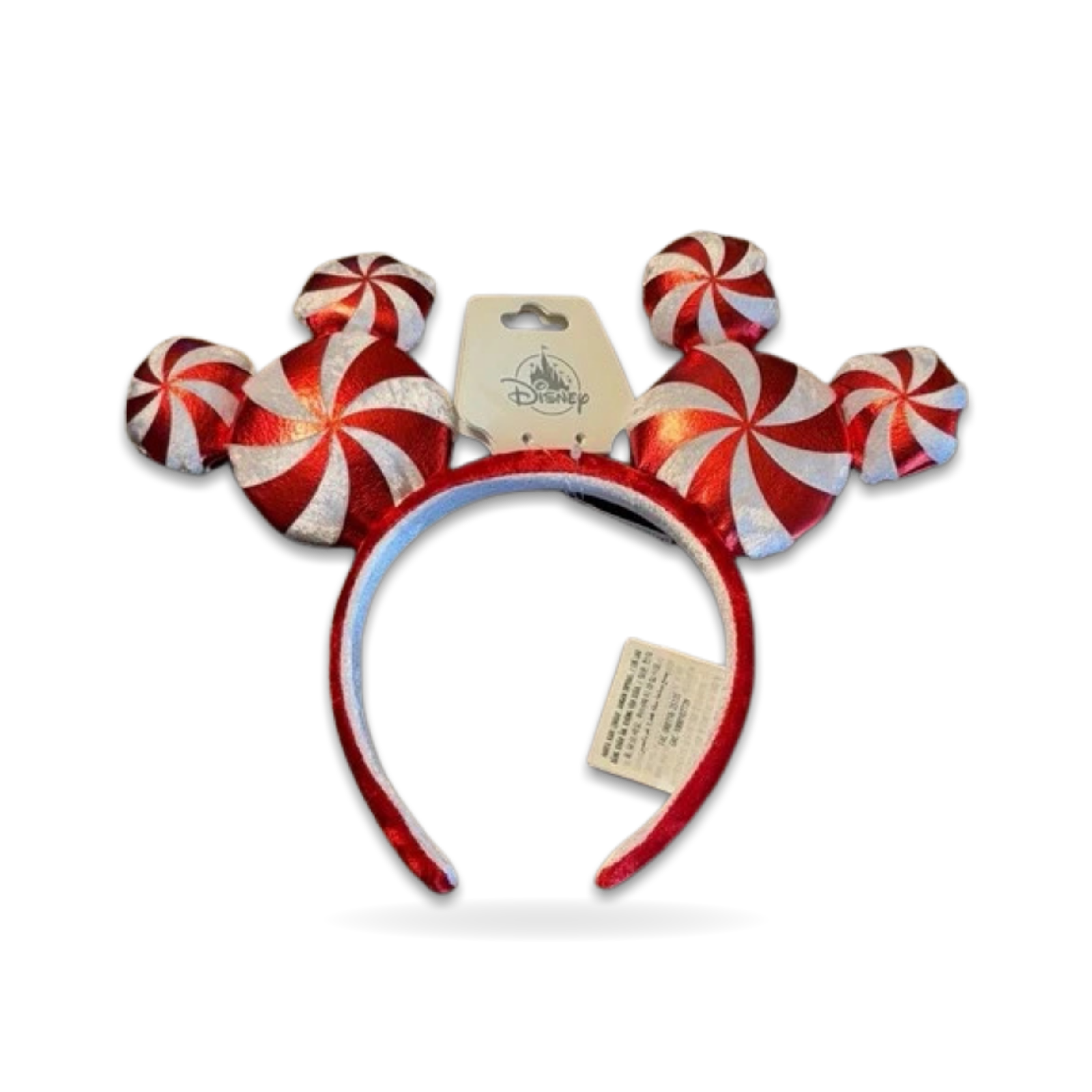 Christmas Holiday Peppermint Swirl Mickey Ear Headwear