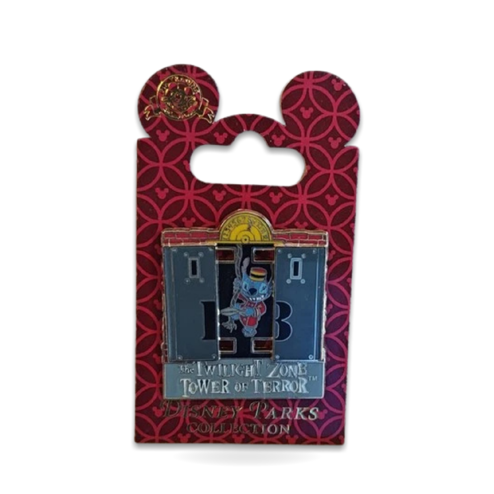 Stitch Tower of Red Bellhop Enamel Trading Pin