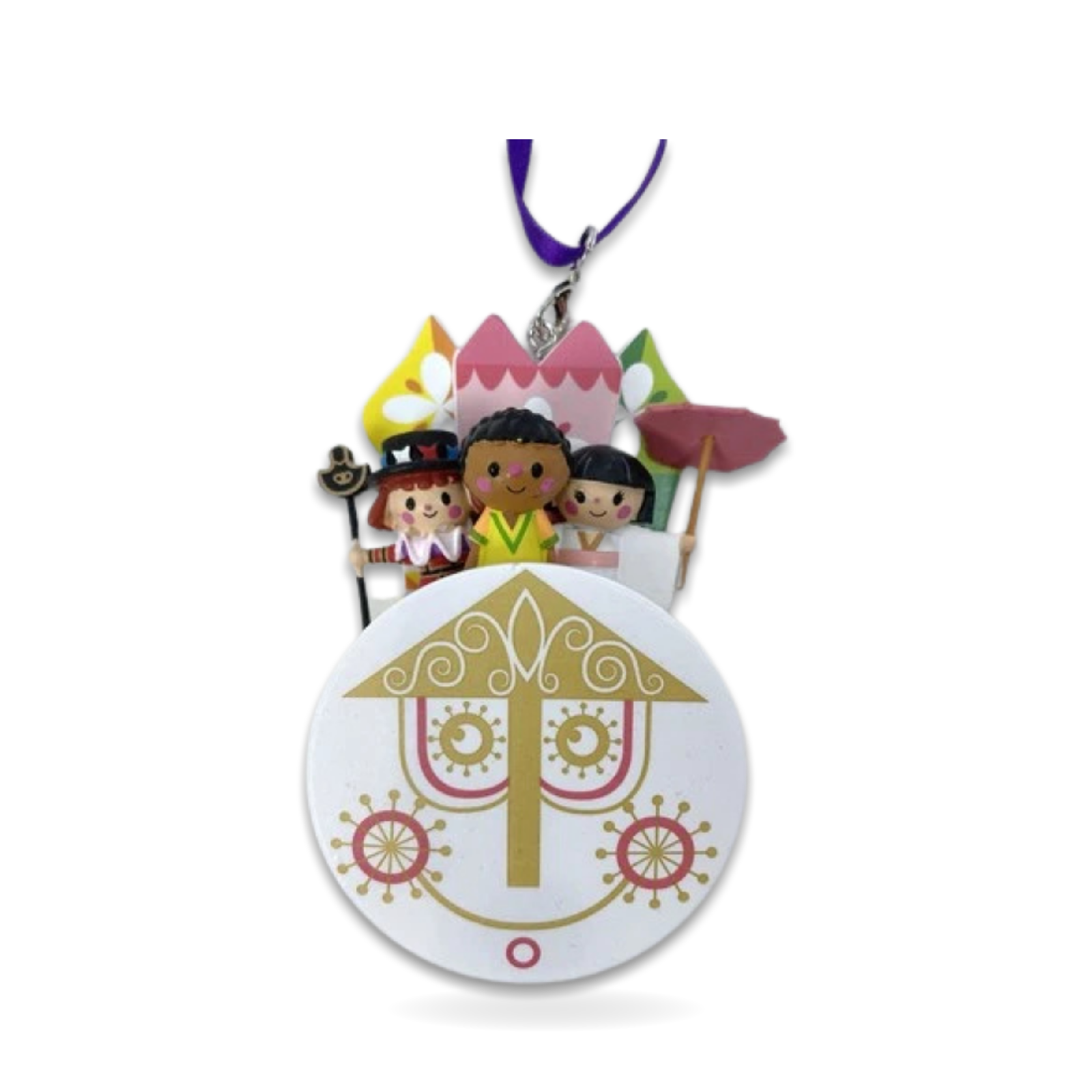 It’s Small World Clock Kids Christmas Seasonal Ornament