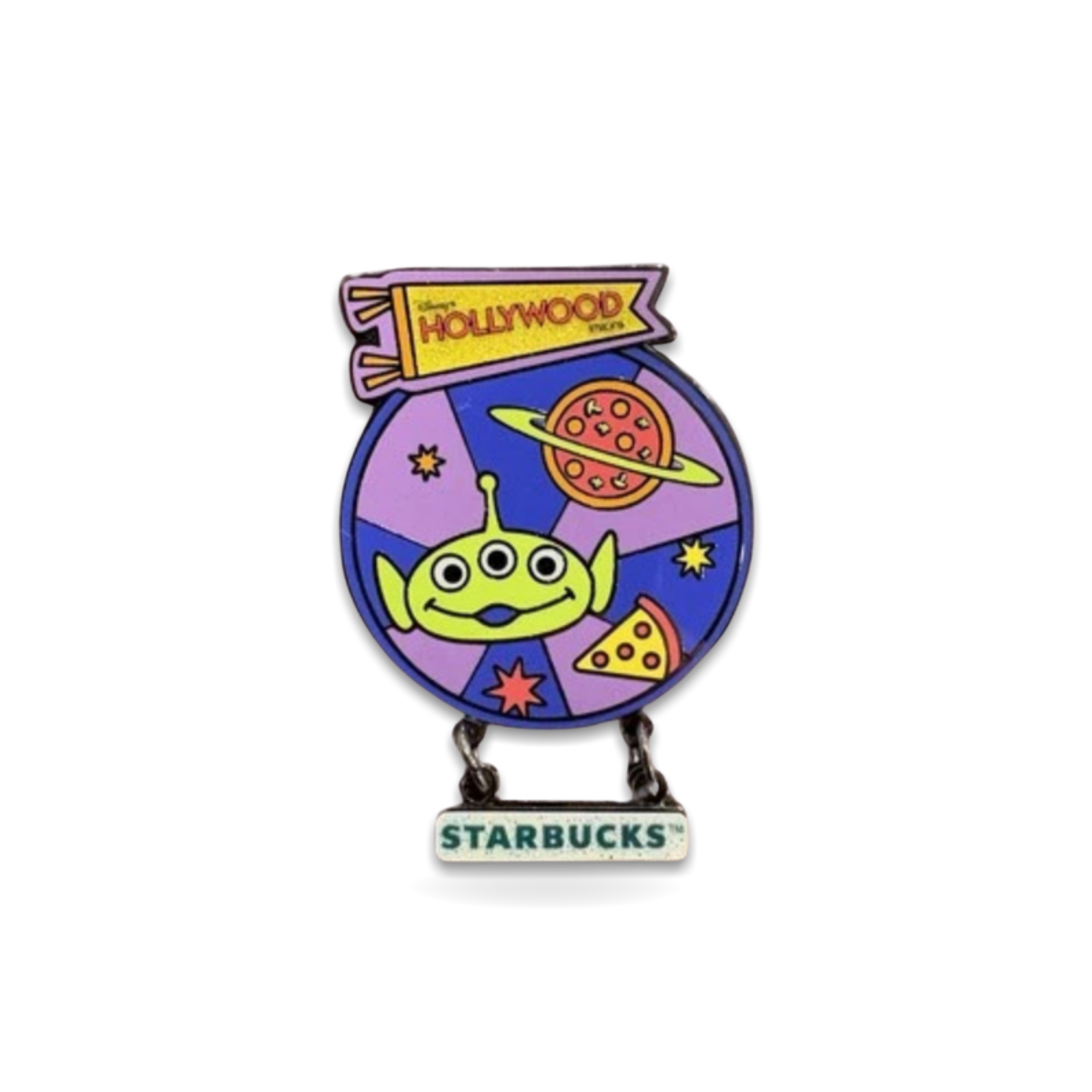 Alien Swirling Saucers Mystery Starbucks Toy Story Hollywood Trading Pin