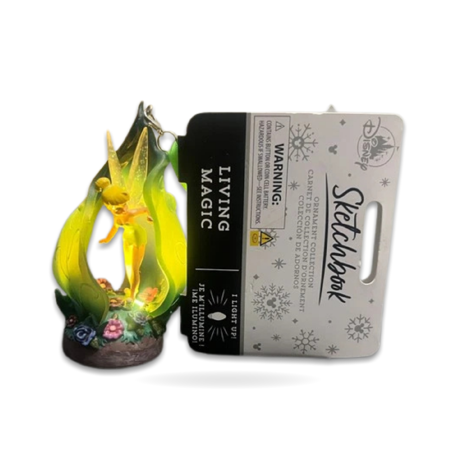 Peter Pan Tinkerbell Light Up Christmas Seasonal Ornament