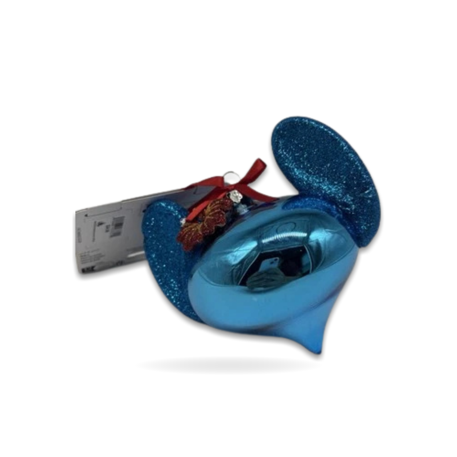 Stitch Aloha Glitter Glass Teardrop Christmas Seasonal Ornament