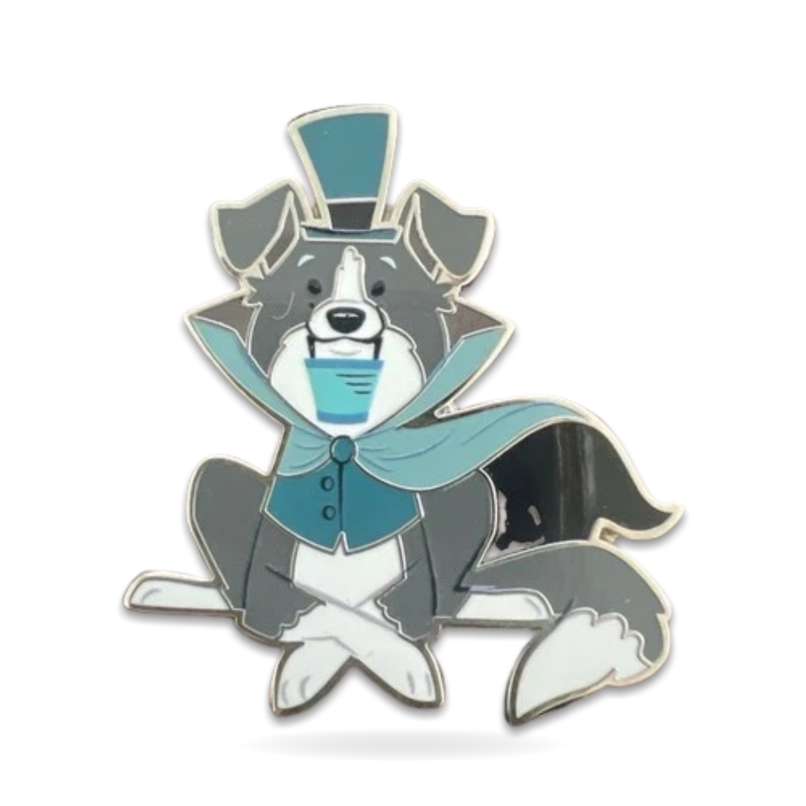 Cats and Dogs Haunted Mansion Hat Box Ghost Pin