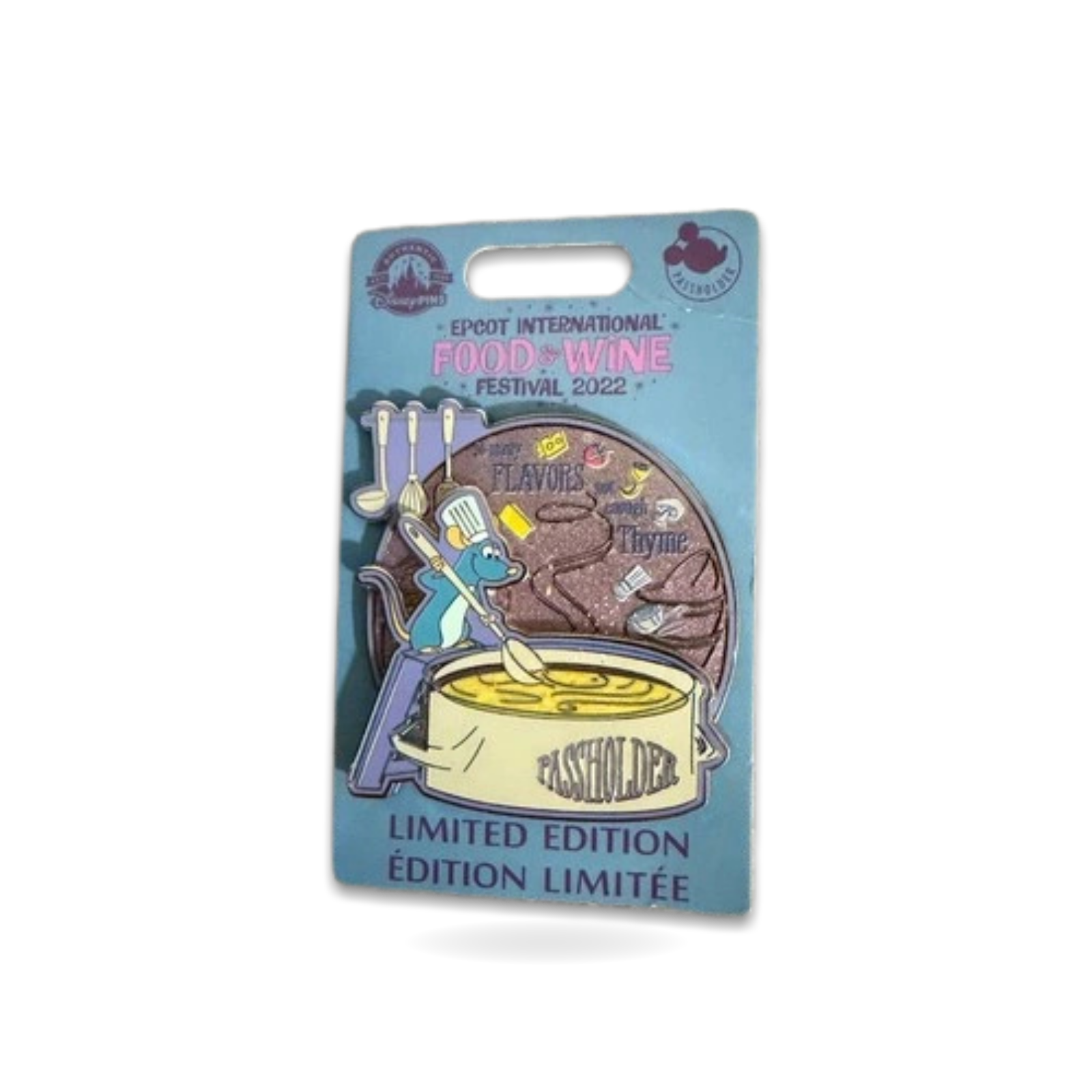 Epcot Food and Ratatoille Remy Passholder Trading Pin