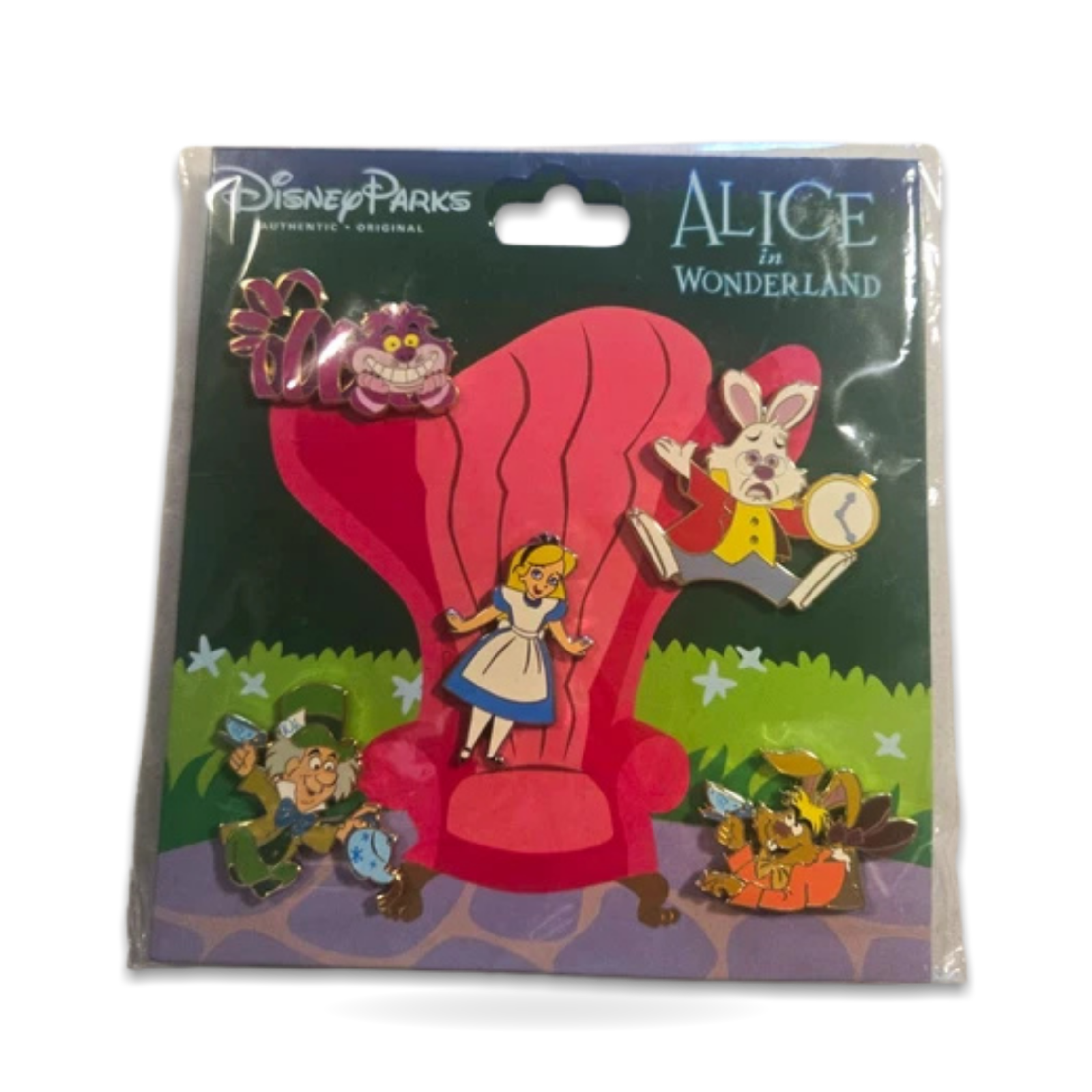 Alice in Wonderland Rabbit Mad Hatter Trading Pin