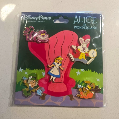 Alice in Wonderland Rabbit Mad Hatter Trading Pin