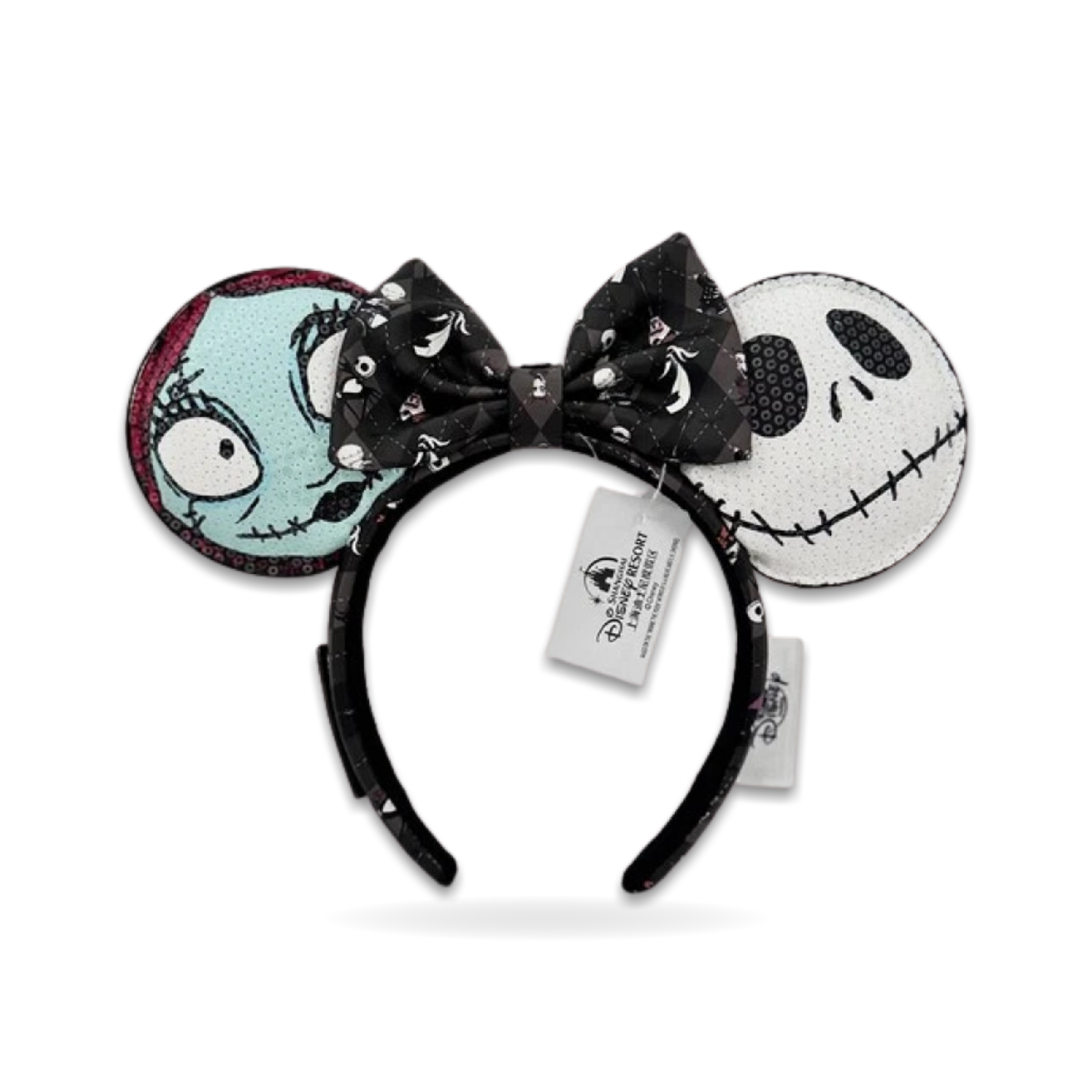 Nightmare Before Christmas Sally Jack Ears Minnie Bow Ear Headwear