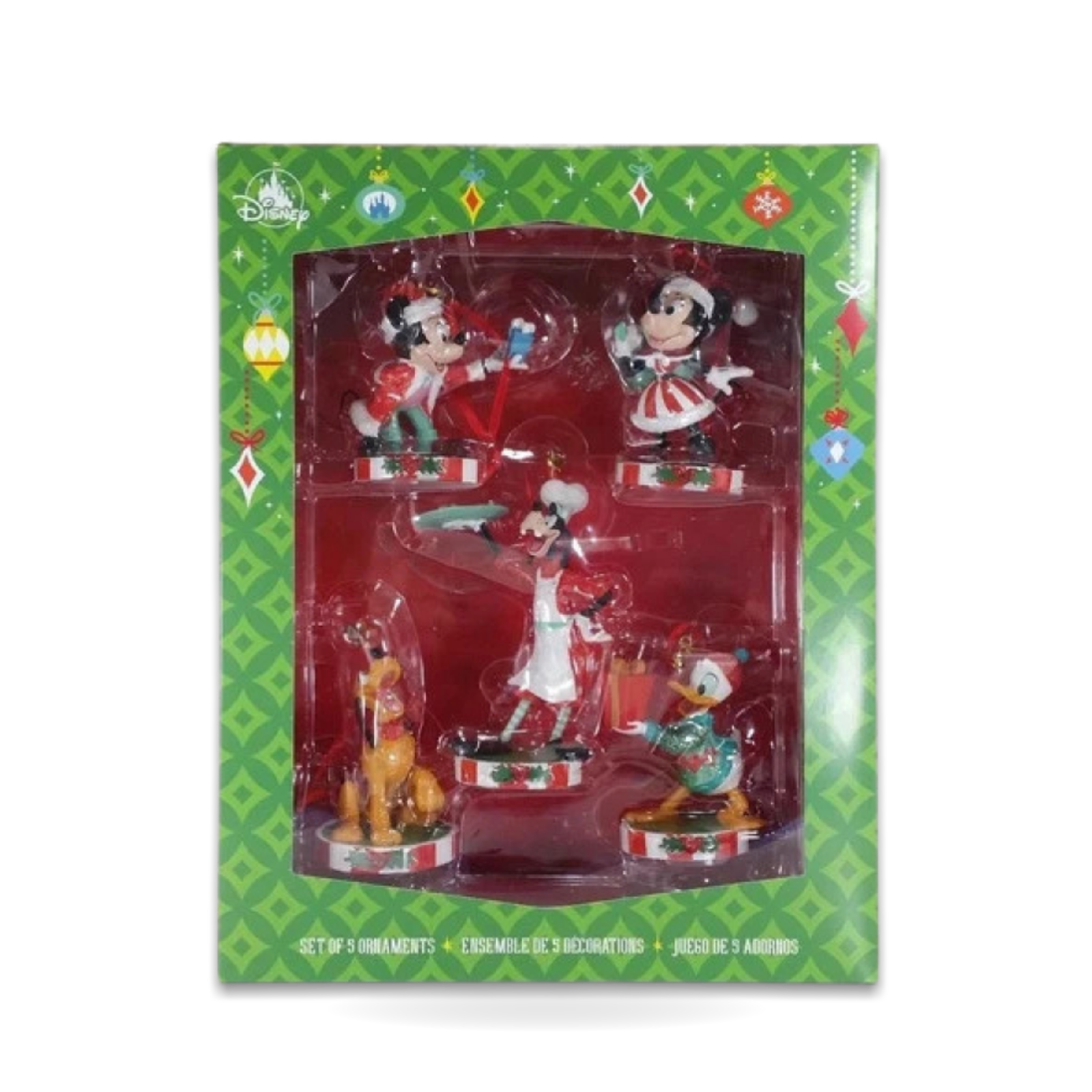 Santa Mickey Mouse Sketchbook Set Figures Seasonal Ornament