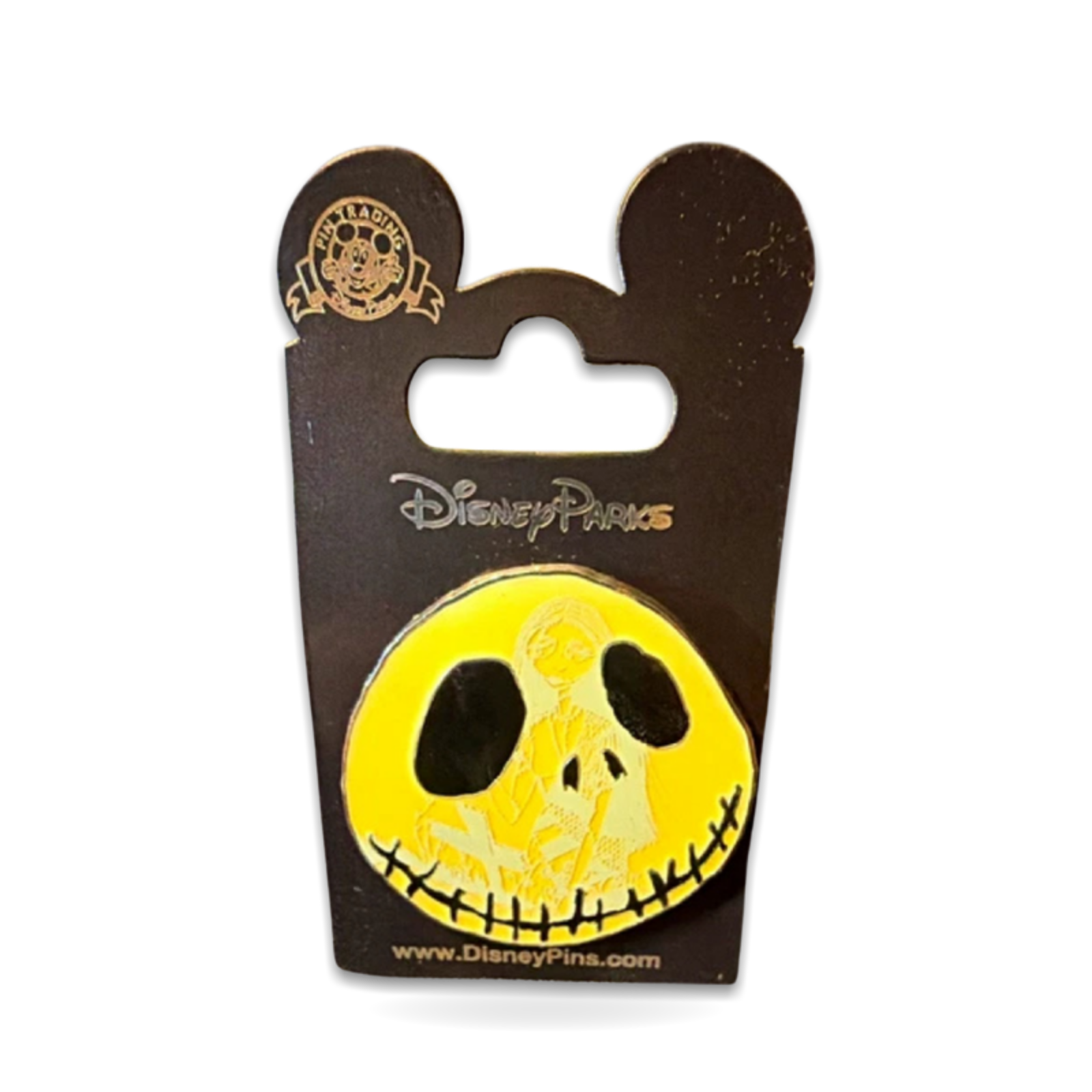 Nightmare Before Christmas Jack Skellington Silver Trading Pin