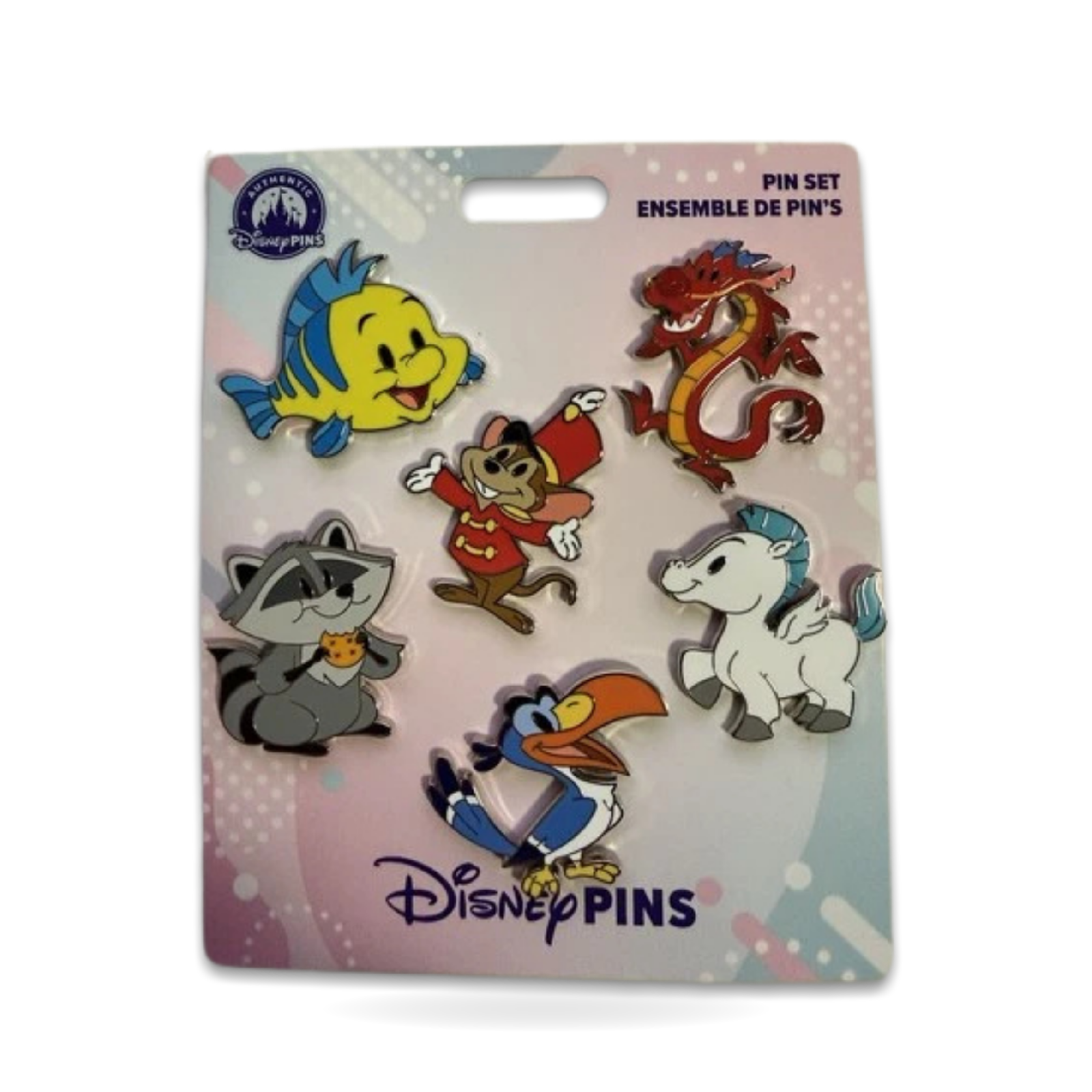 Sidekick Cuties 6 Booster Set Flounder etc Open Edition Pin Trading Pin