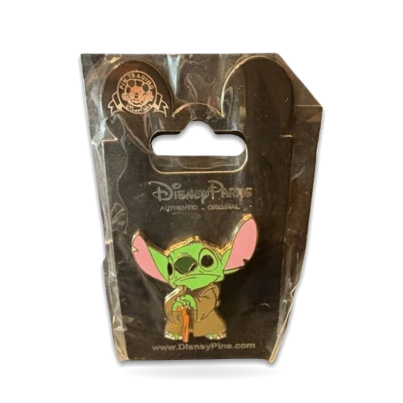 Lilo Stitch as Yoda Enamel Single Trading Pin