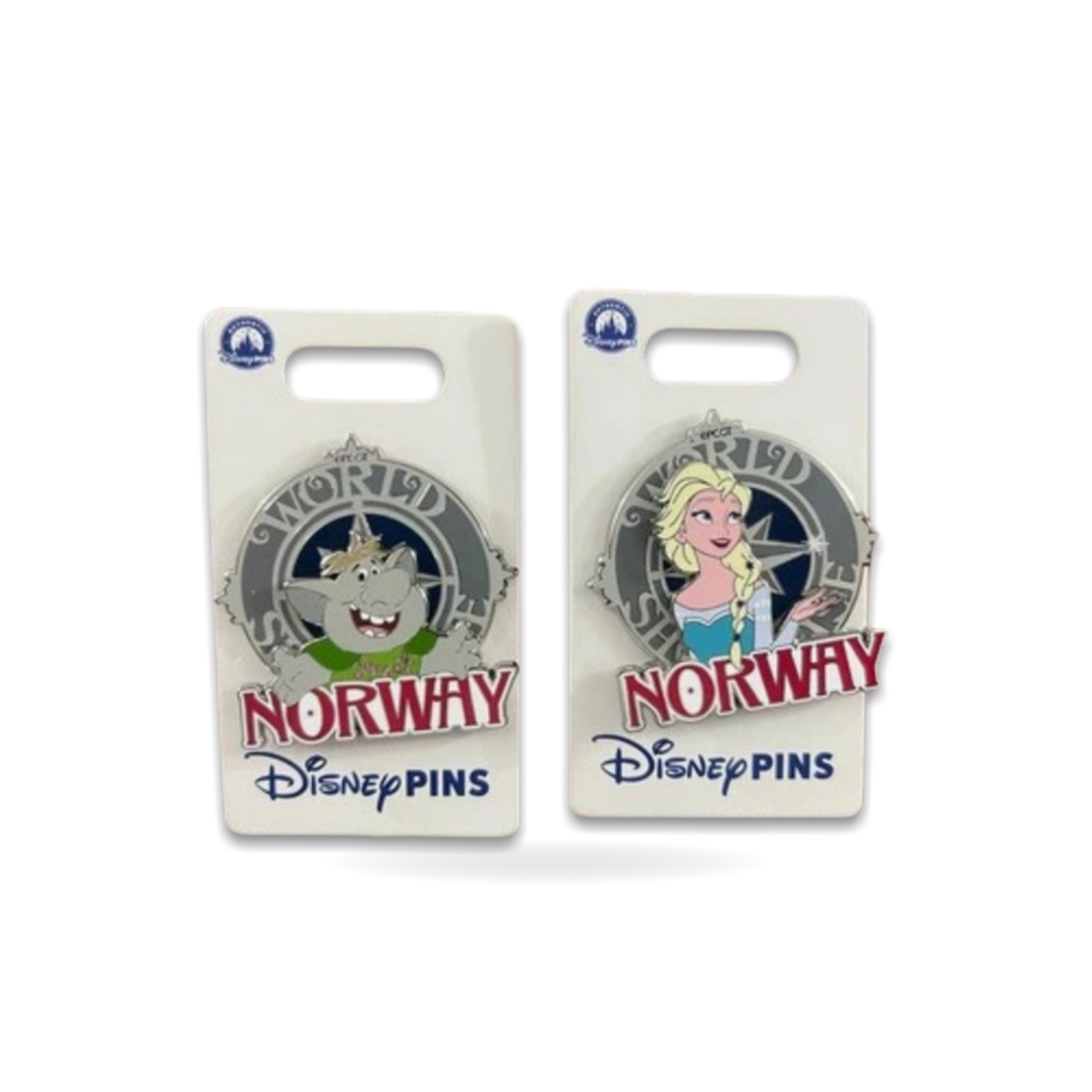 Epcot Norway Rock Troll Elsa Set Of 2 Trading Pin