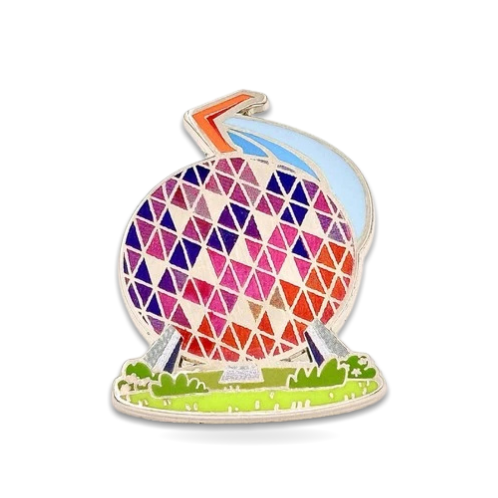 EPCOT Spaceship Earth colorful pin