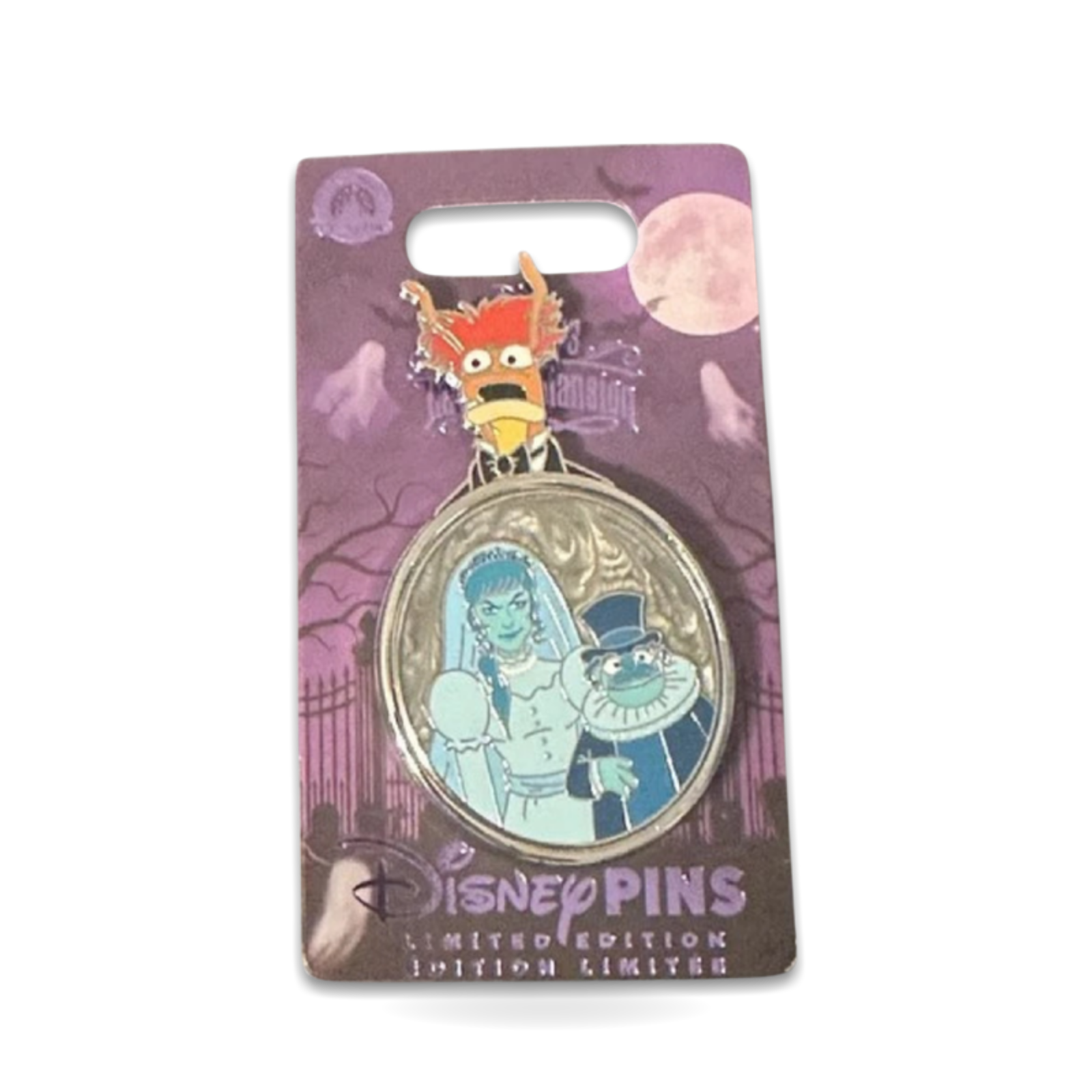 Muppets Haunted Mansion Constance Hatchaway Pepe Lew Zealand Trading Pin