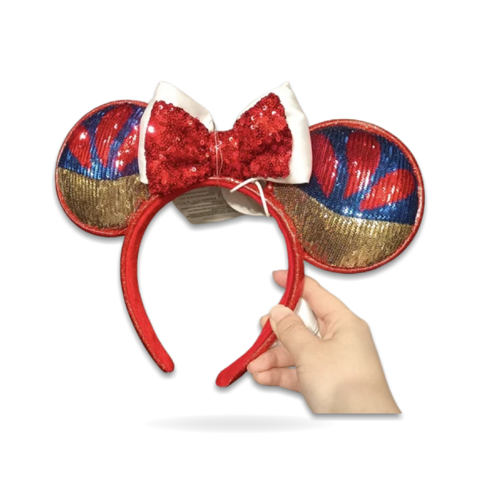 Snow White Sequins Minnie Us Post Ear Headwear