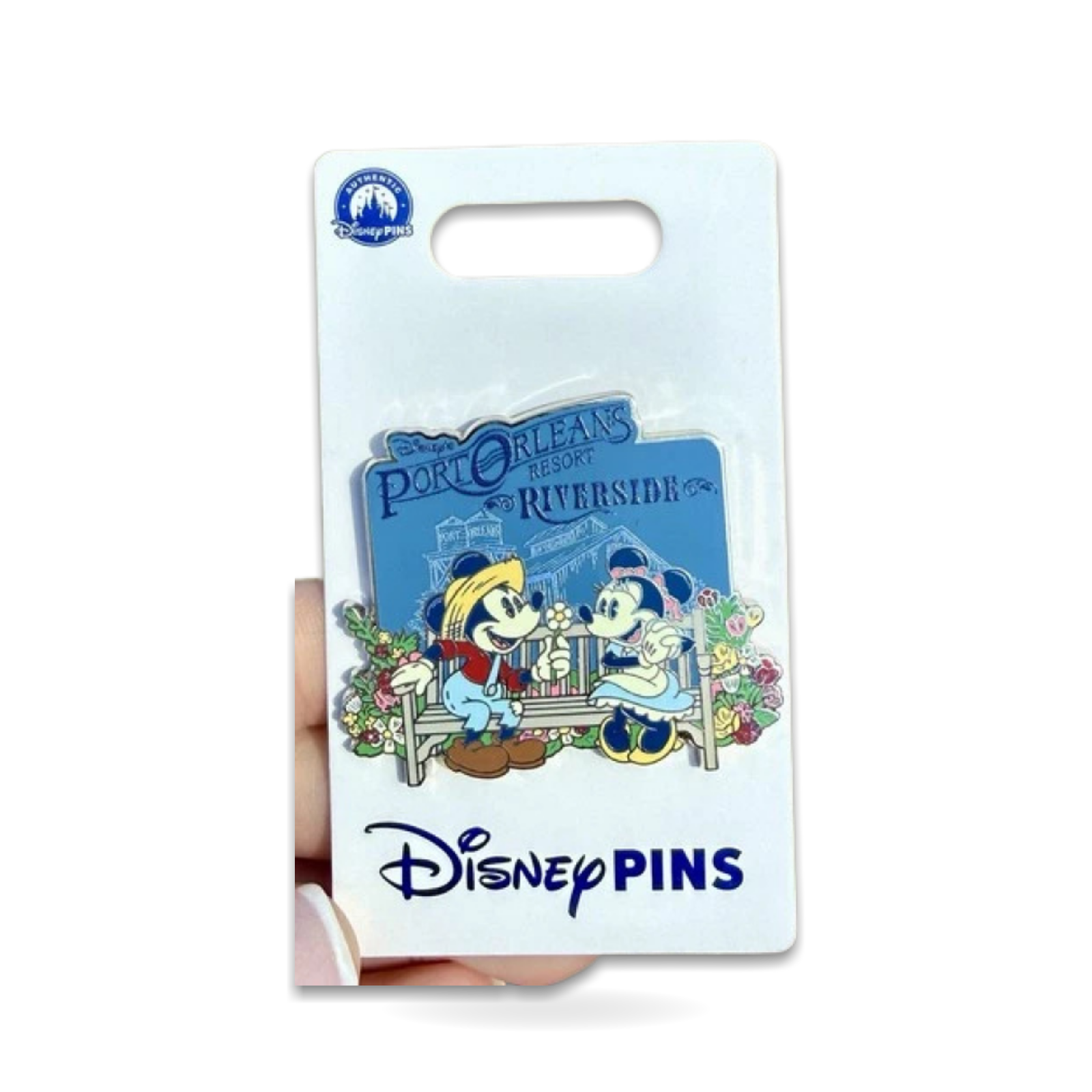 Port Orleans Riverside Mickey Minnie Mouse Trading Pin