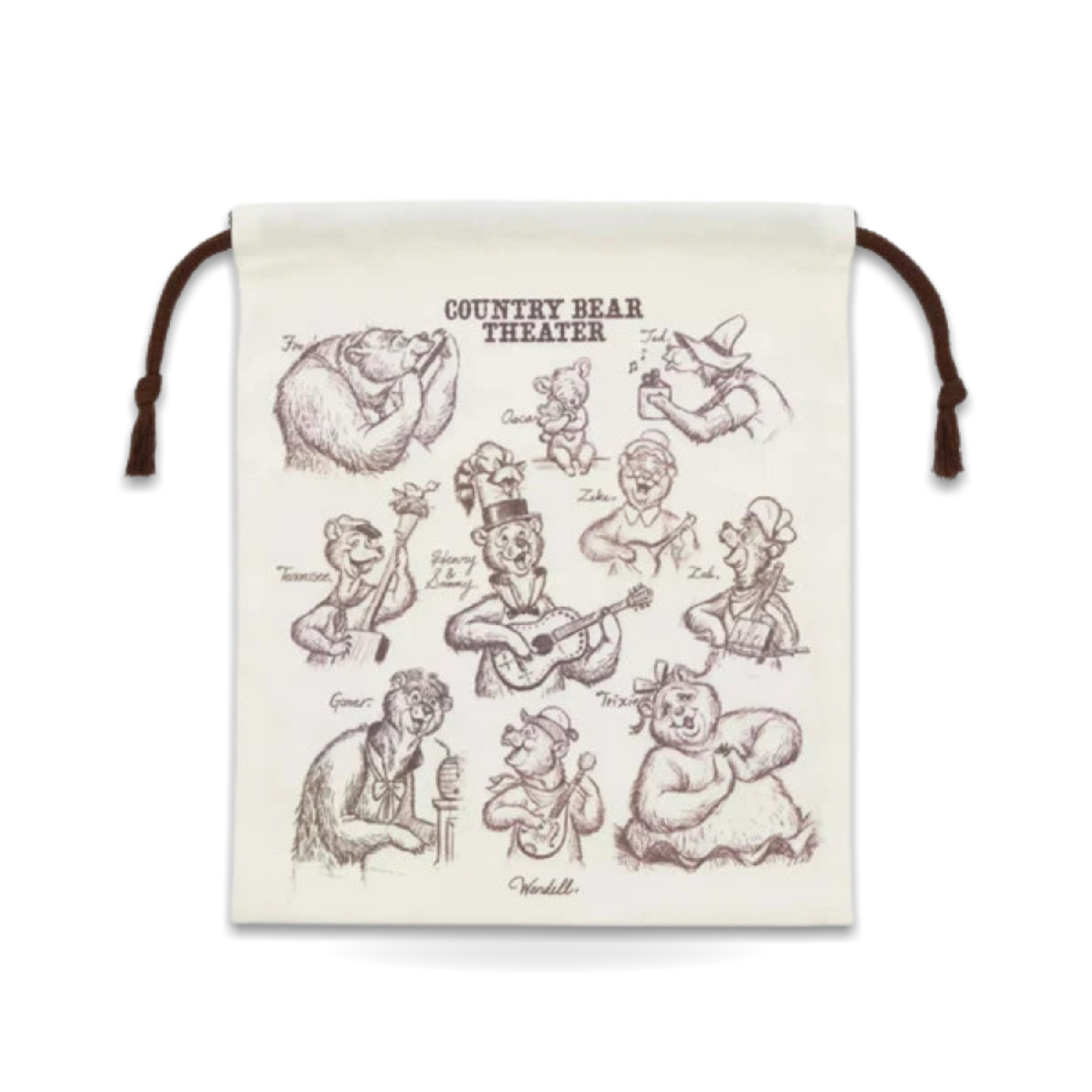 Tokyo Country Bear drawstring bag Japan Purse