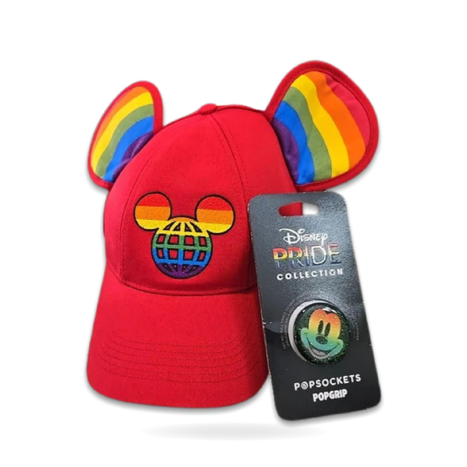 WDW Adult Mickey Ears Cap Hat Phone Popsocket Pride Collection