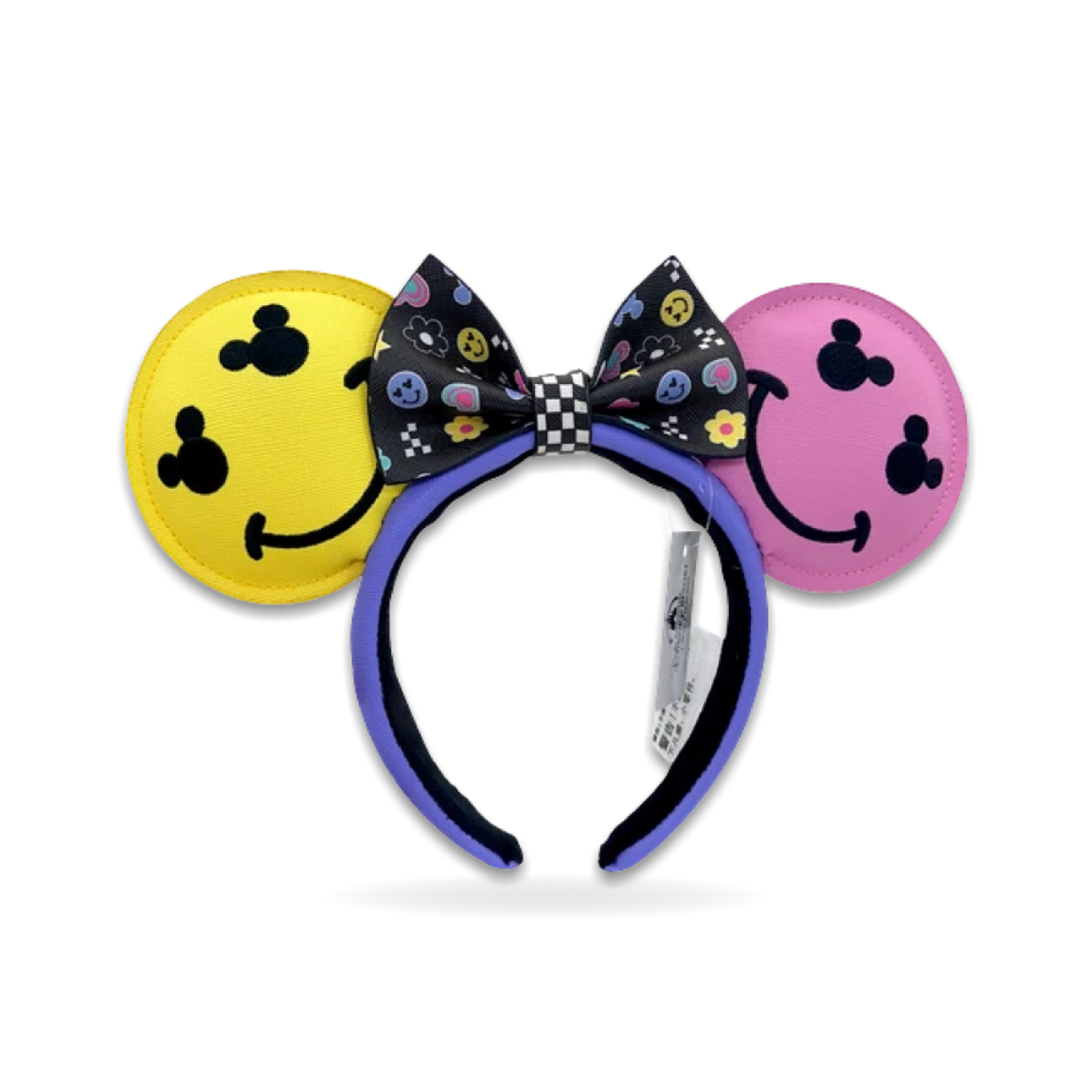 Yellow Mickey Purple Minnie Icon Mouse Ear Headwear