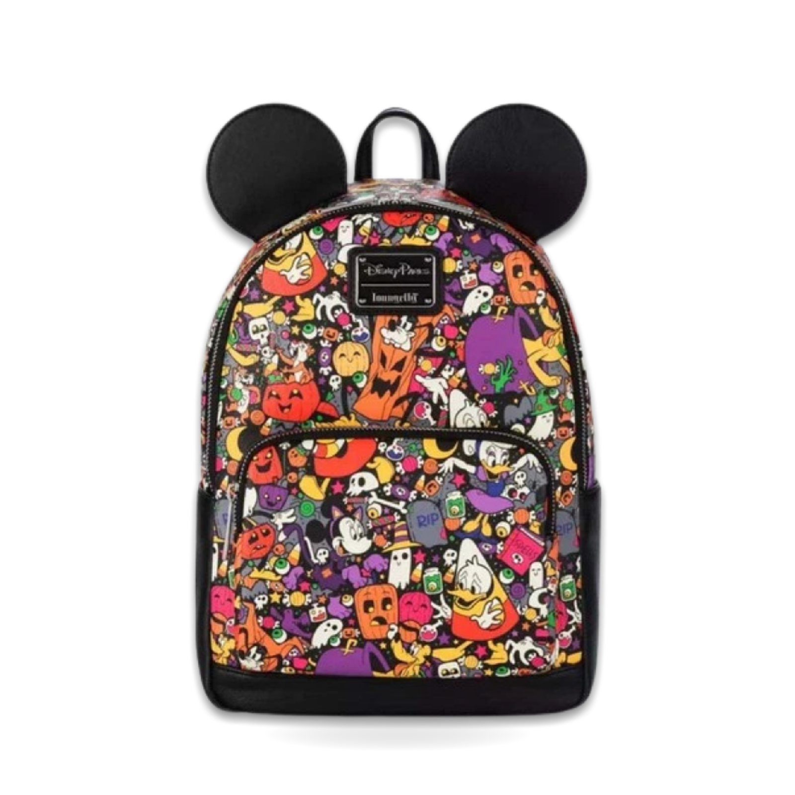 Loungefly Mickey And Halloween Allover Print Mini Backpack