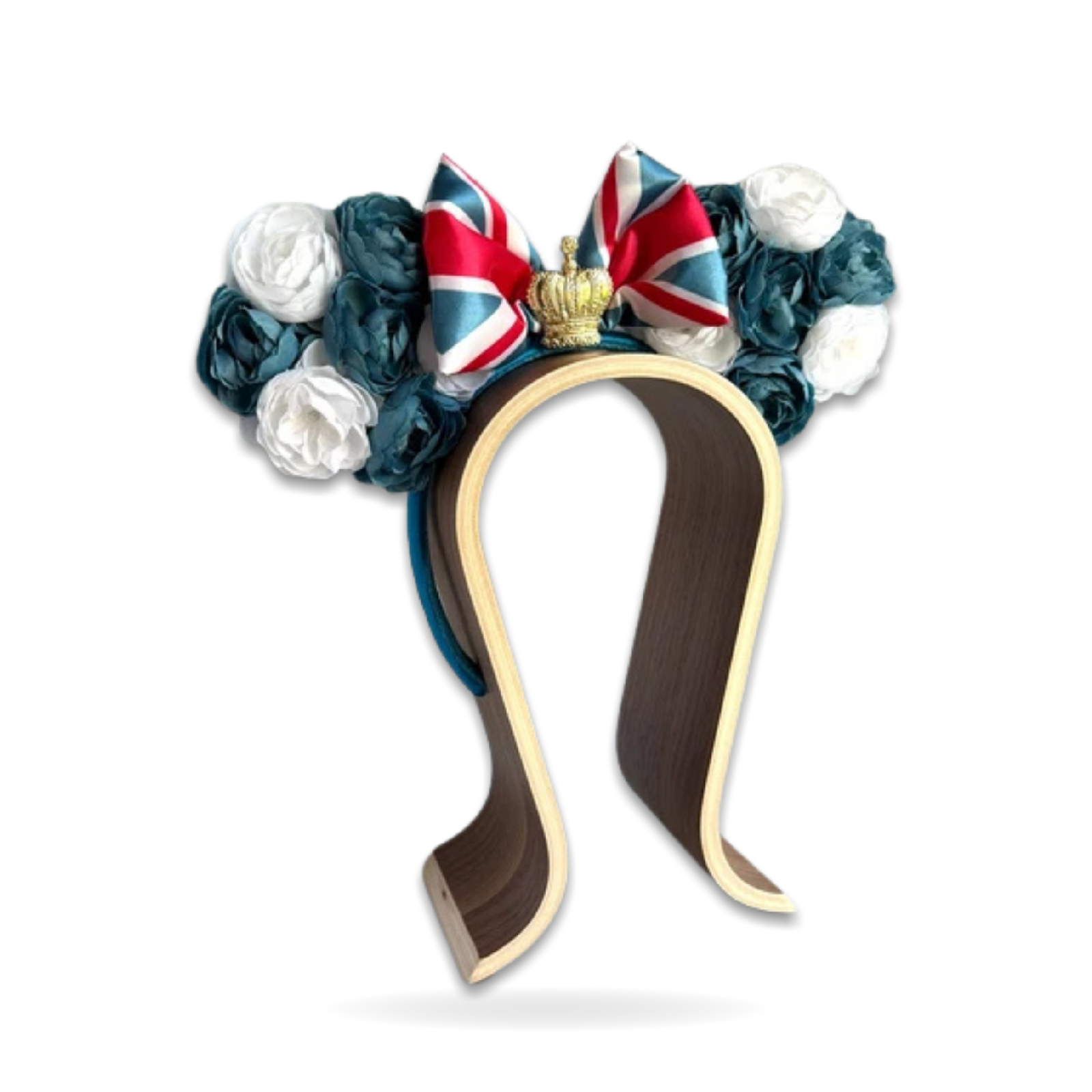 Epcot Uk Royal English Rose Minnie Mouse Ear Headwear