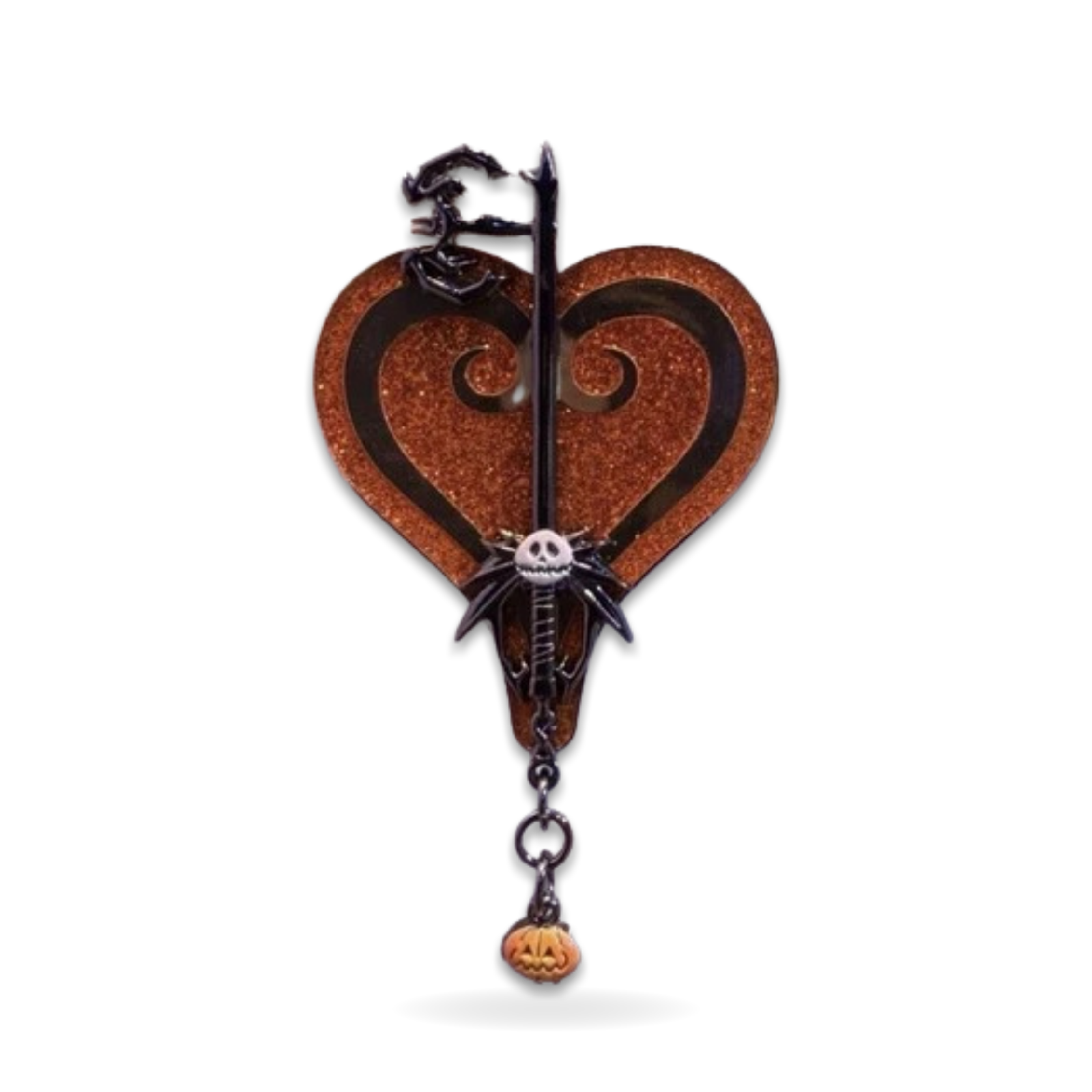 Kingdom Hearts Halloween Town Pumpkinhead Keyblade Trading Pin