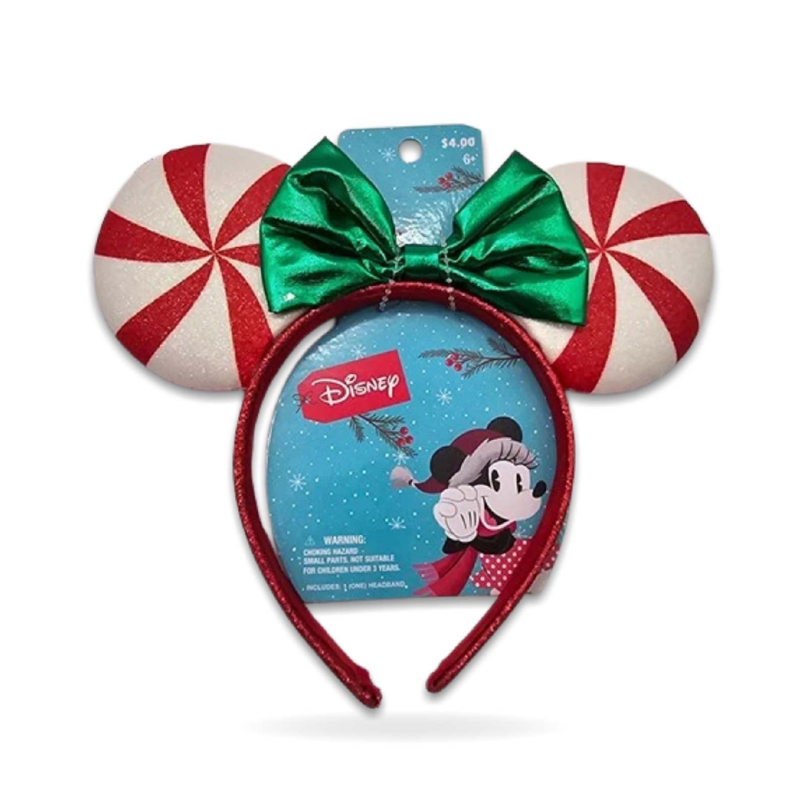 Minnie Mouse Christmas ears and bow Ear Headwear