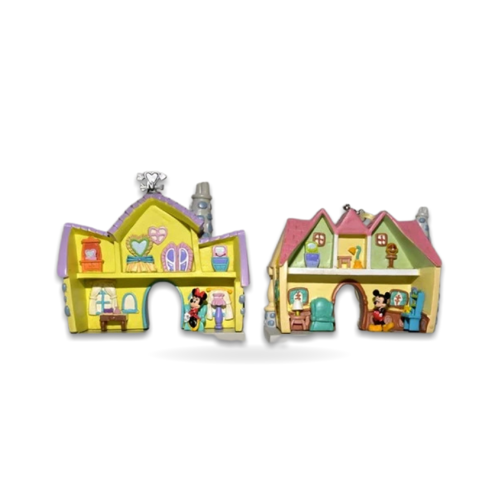 Mickey and Minnie Toontown Miniature House Seasonal Ornament