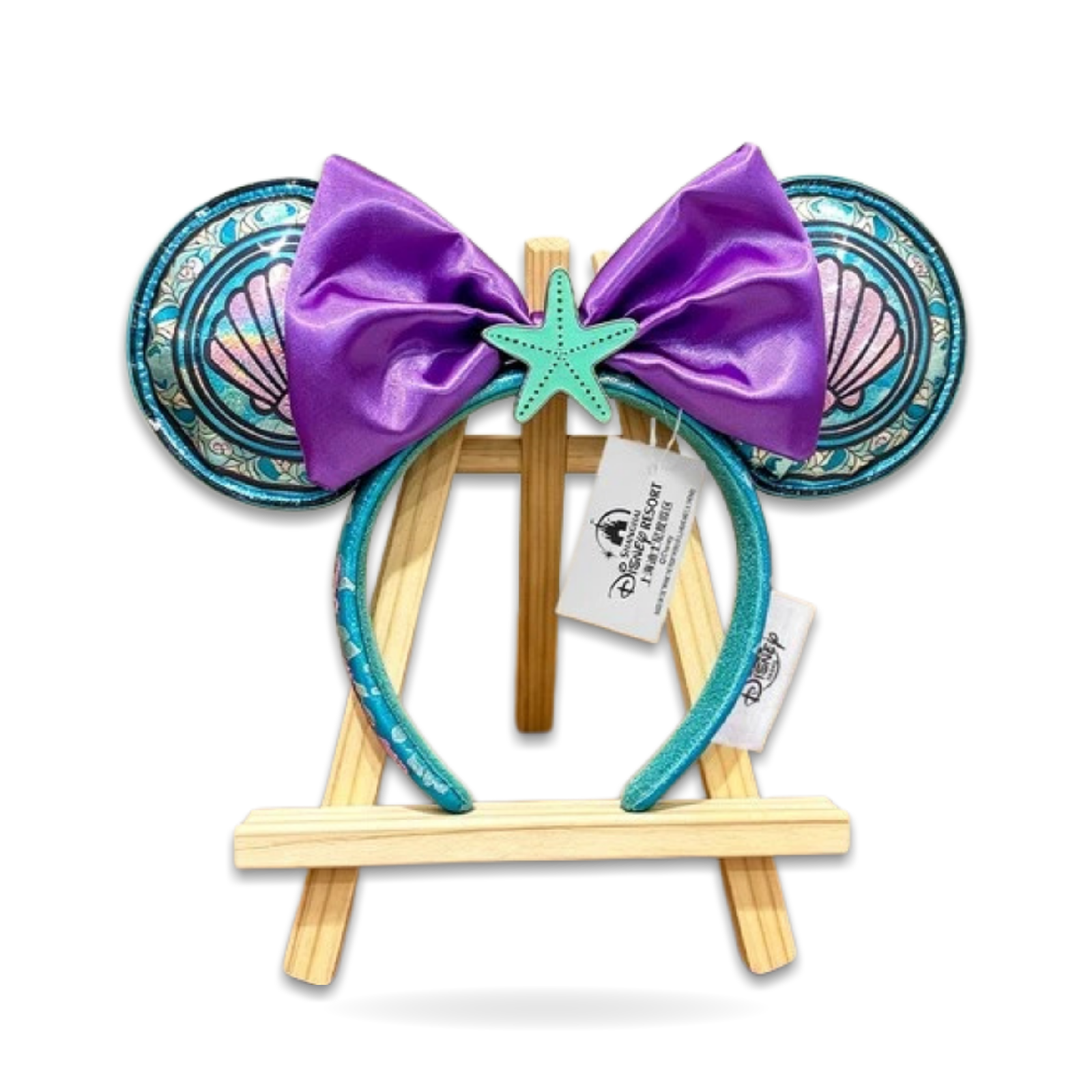 Loungefly Princess Stained Glass Mermaid Ariel Ear Bow Ear Headwear