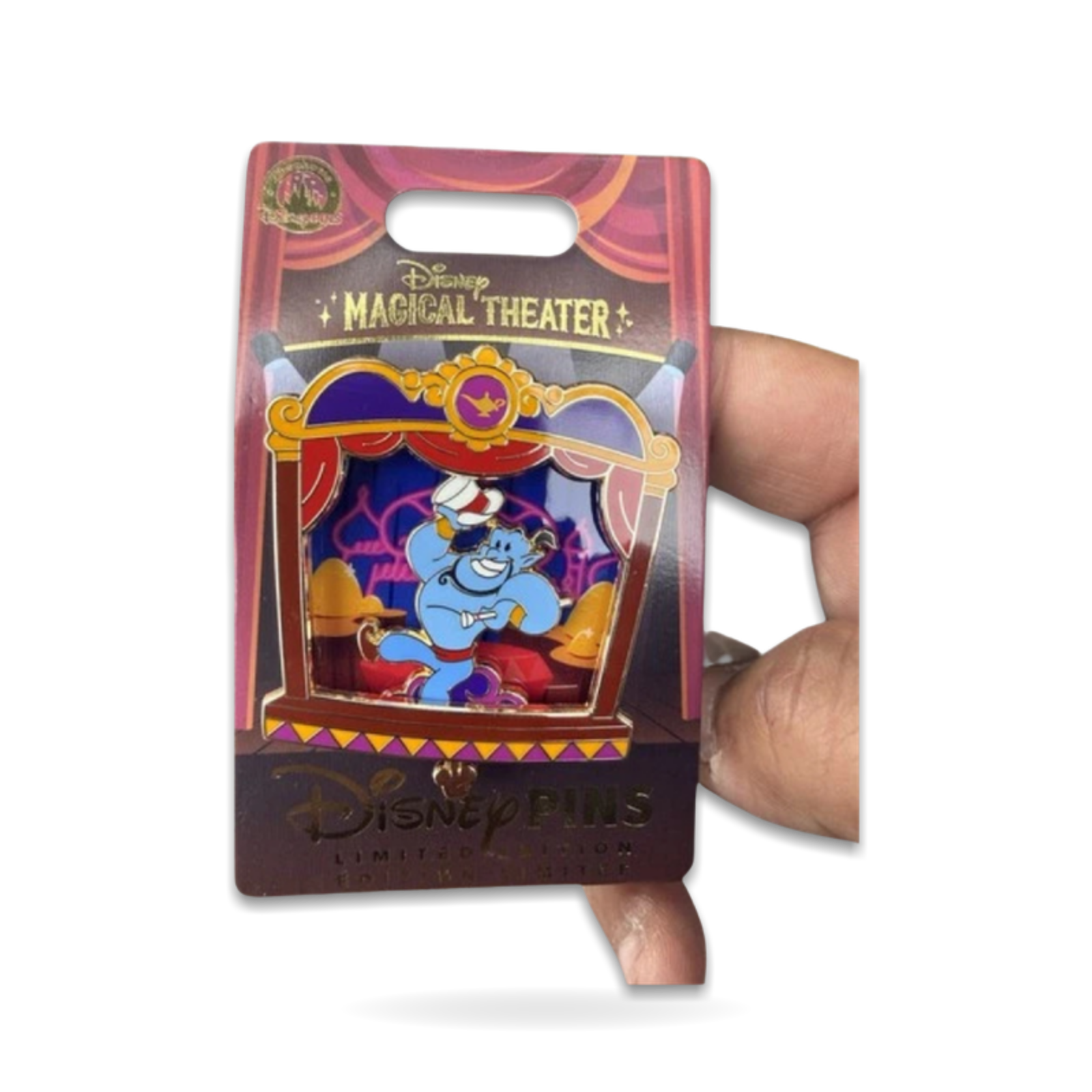 Magical Theater Aladdin Genie Limited Edition 4500 2/12 In Hand Trading Pin