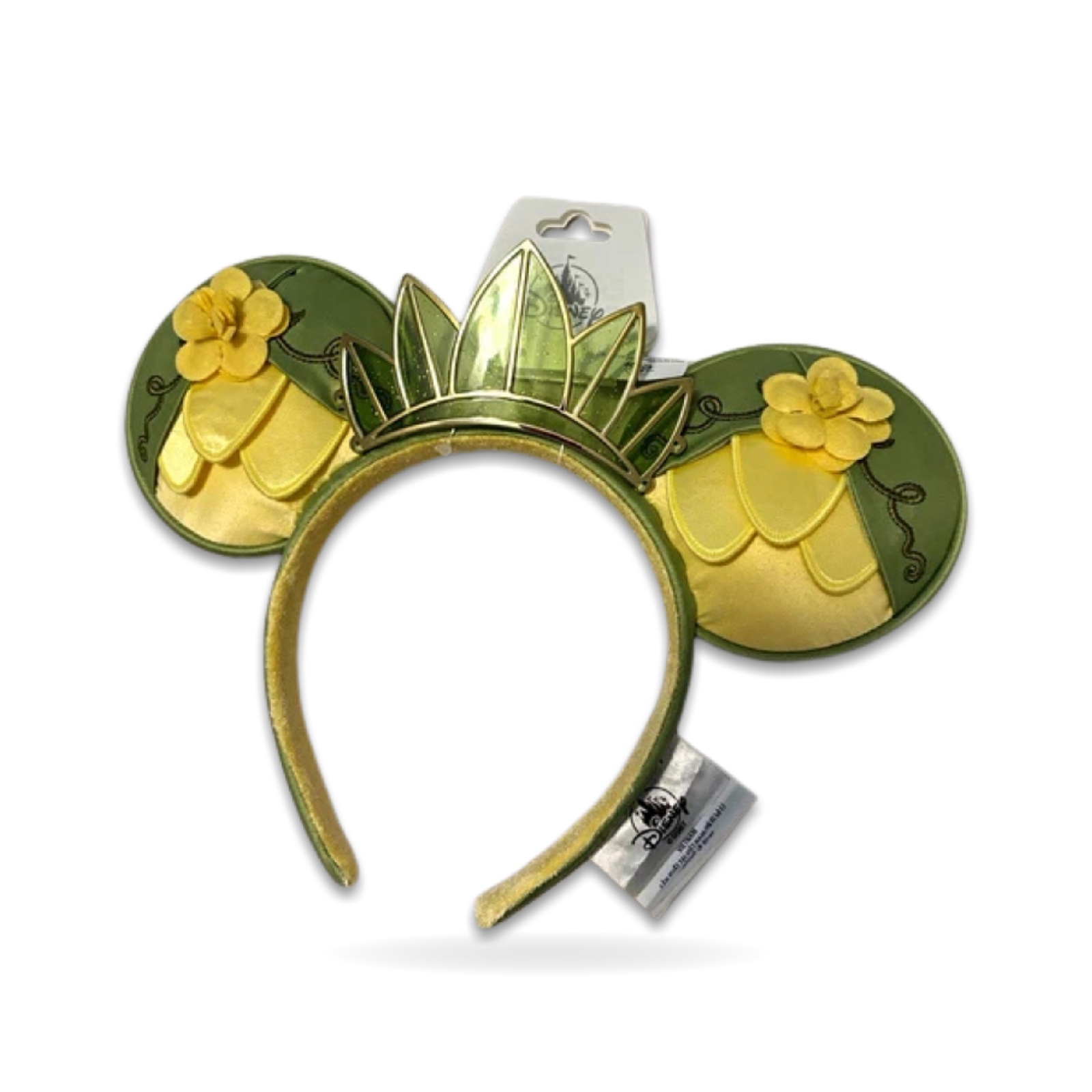 Princess Tiana Minnie Green Yellow Gold Ear Headwear