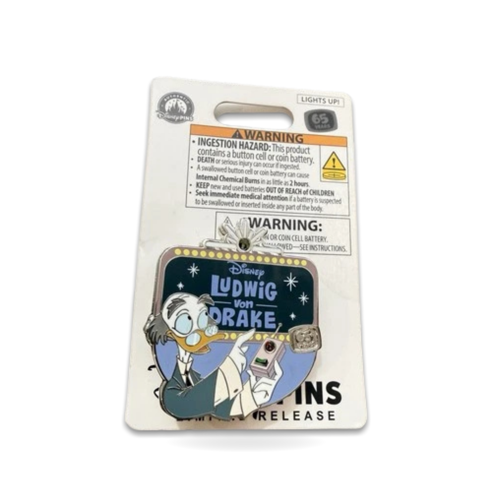 Ludwig Von Drake 65th Anniversary Trading Pin