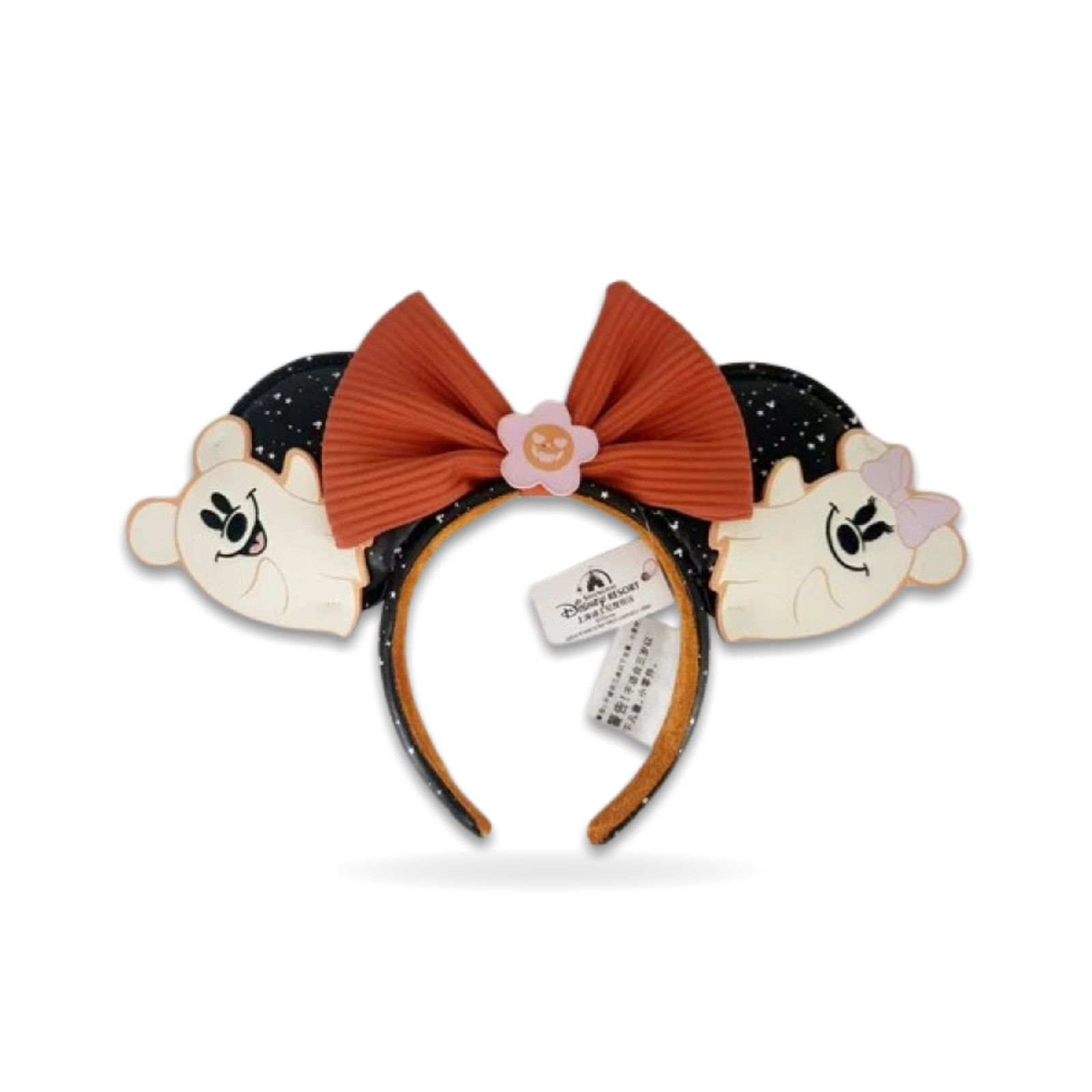 Halloween Mickey Minnie Floral Ghost Ear Headwear