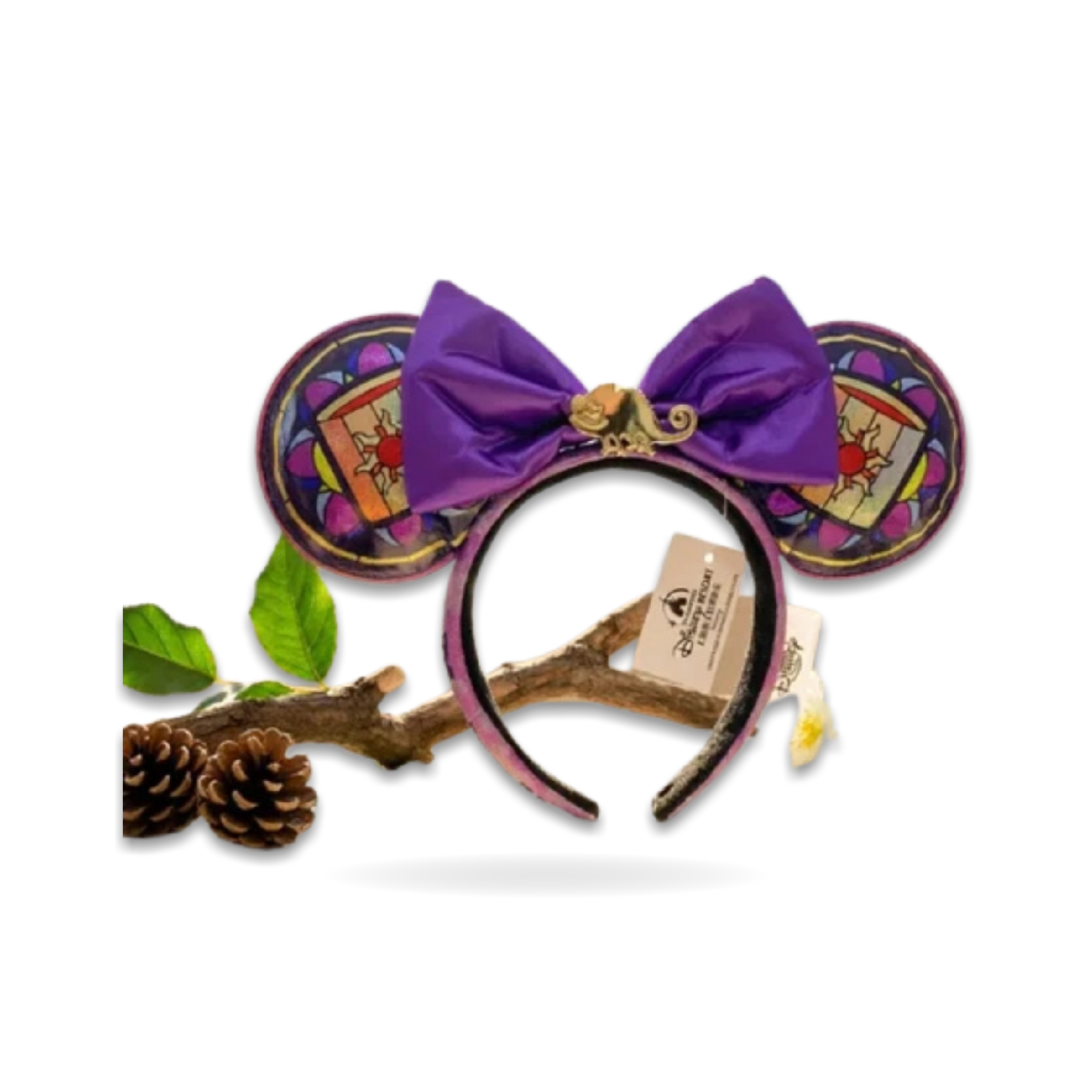 Loungefly Stained Glass Purple Tangled Rapunzel Princess Ear Headwear