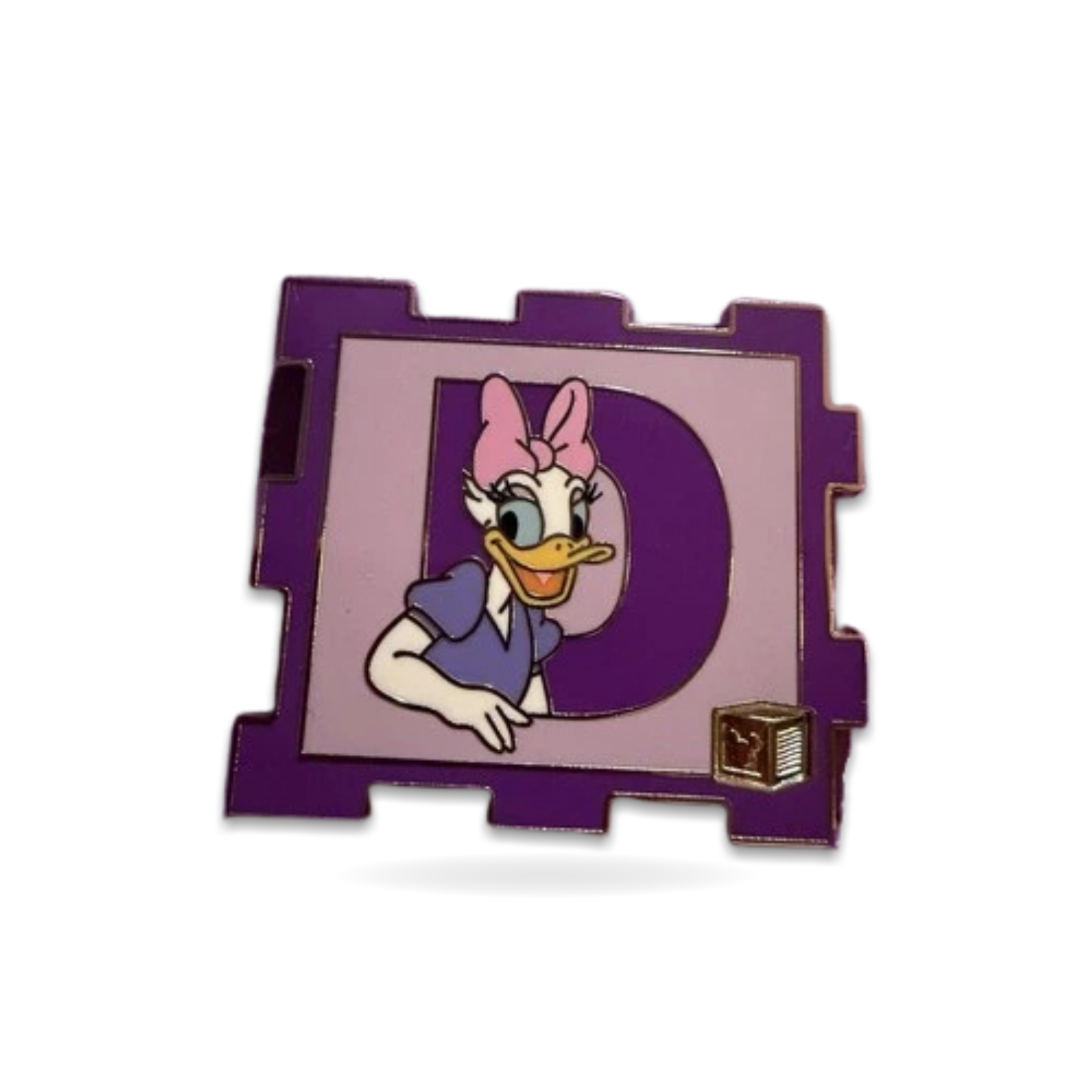 Alphabet Waffle Block Daisy Event Mystery Trading Pin