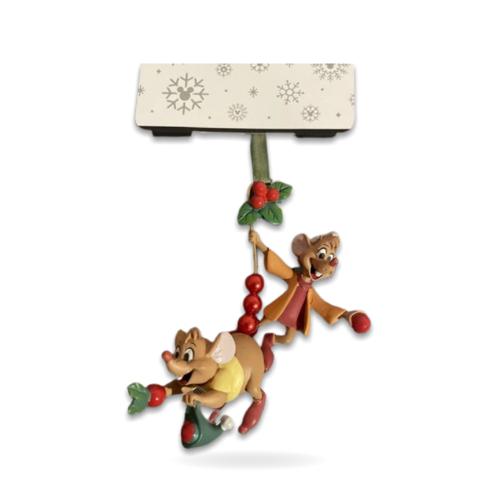 Cinderella Jaq and Gus Christmas Sketchbook Seasonal Ornament