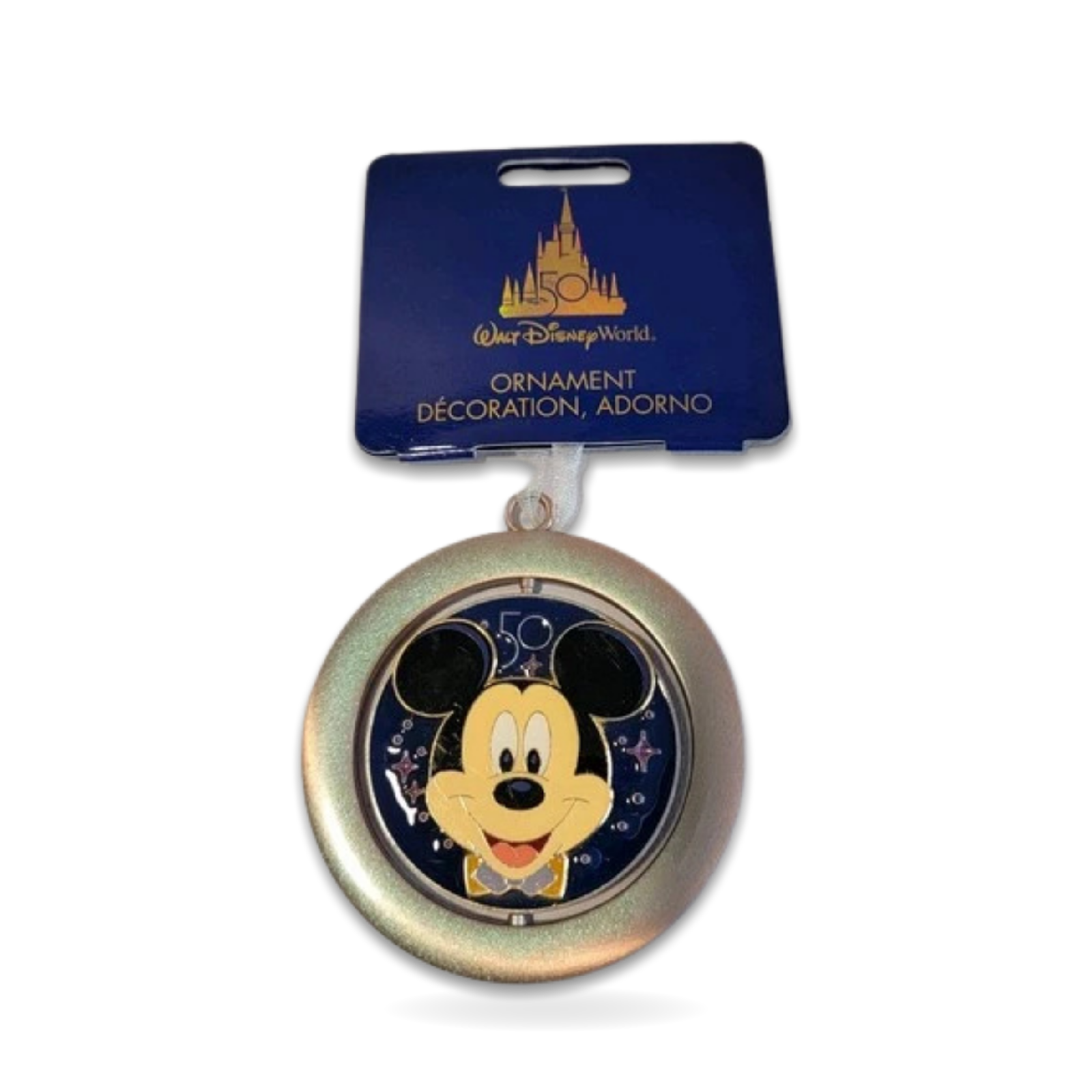 50th Anniversary Mickey Mouse 1/2 Seasonal Ornament