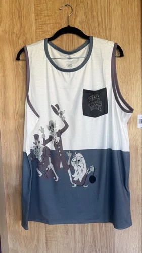Tank Top Beware Ghosts Men's Large ret. $39.99 Haunted Mansion