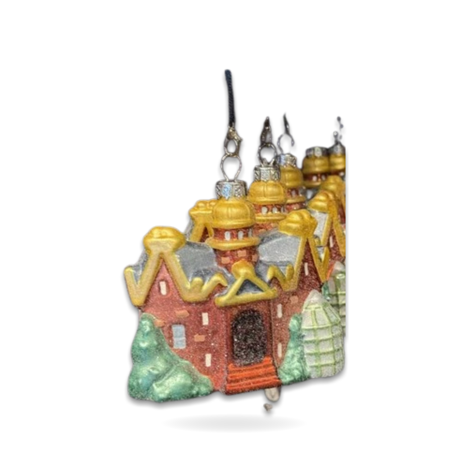 Haunted Mansion Glitter Glass Ghosts Seasonal Ornament