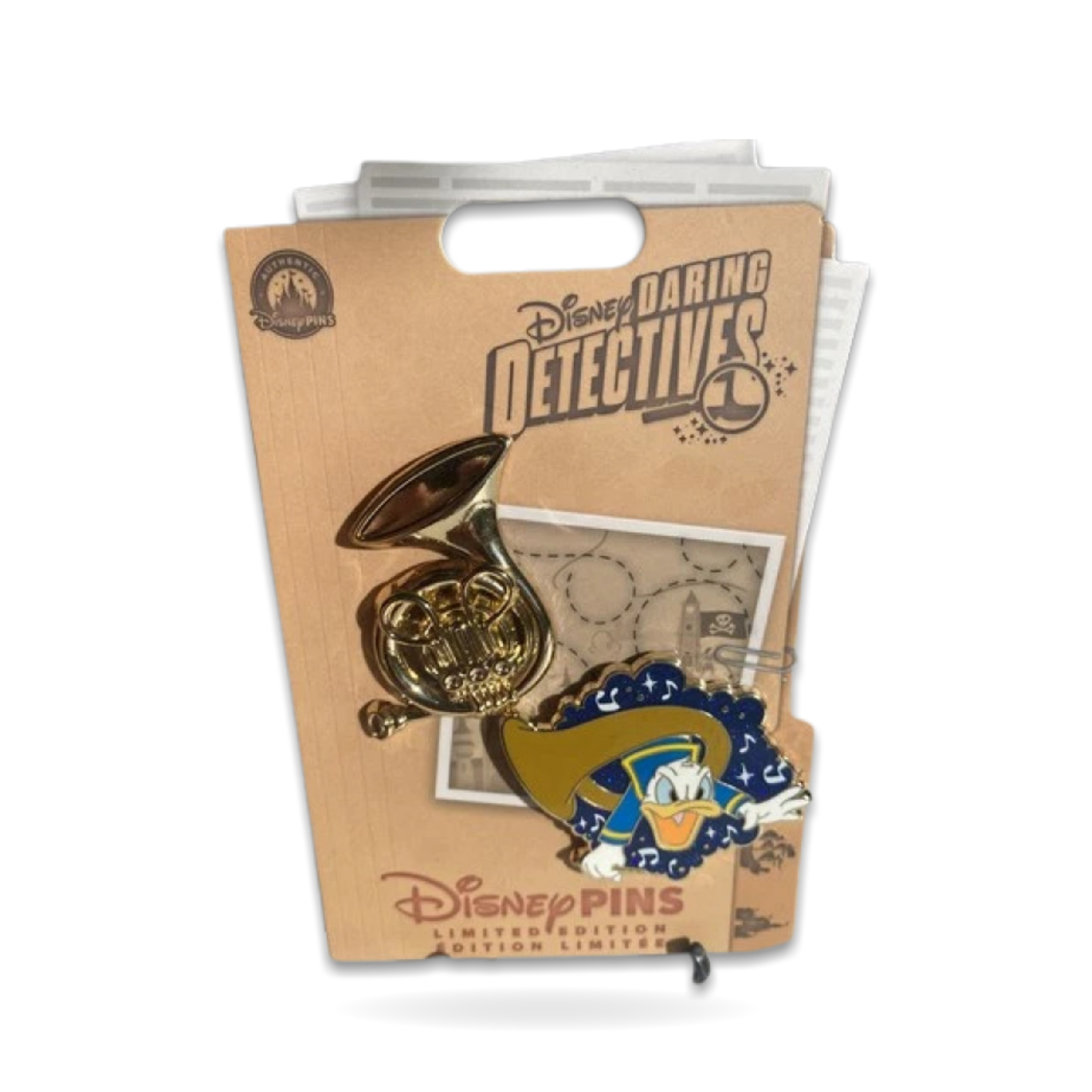 Daring Detectives Mickey’s Philharmagic Donald Limited Edition Trading Pin