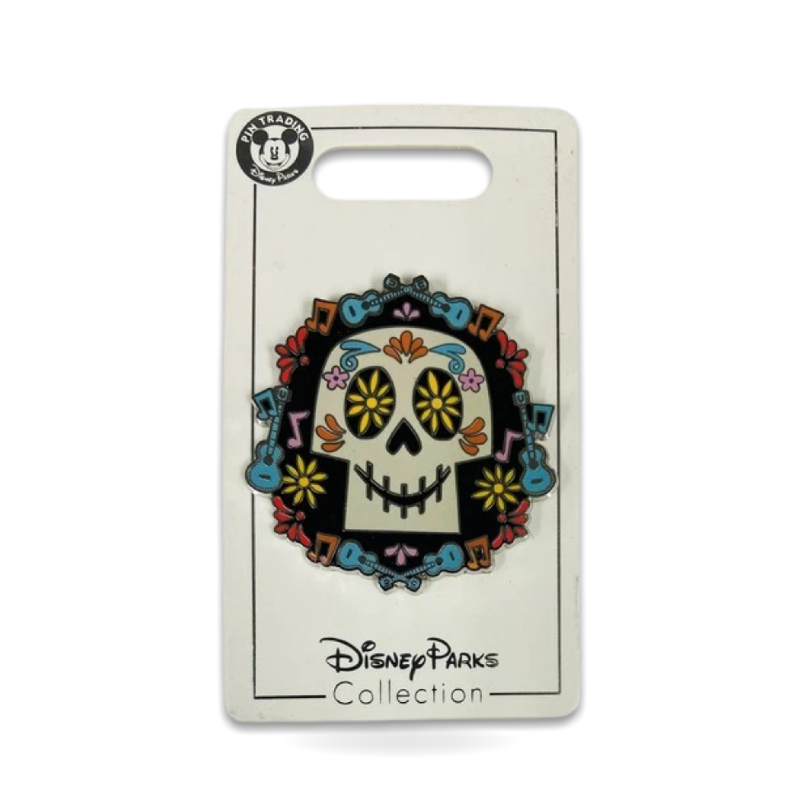 Pixar Coco Dia Skull Guitar Music Trading Pin