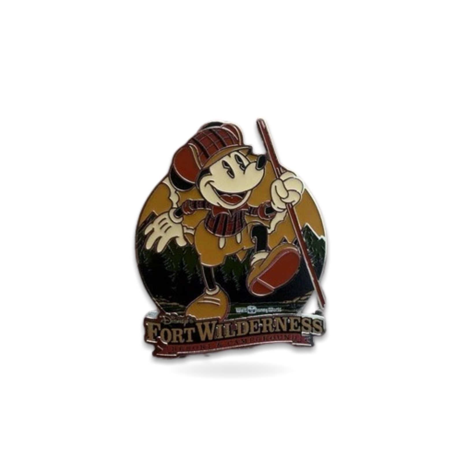 Fort Wilderness Hikeing Mickey Mouse Trading Pin