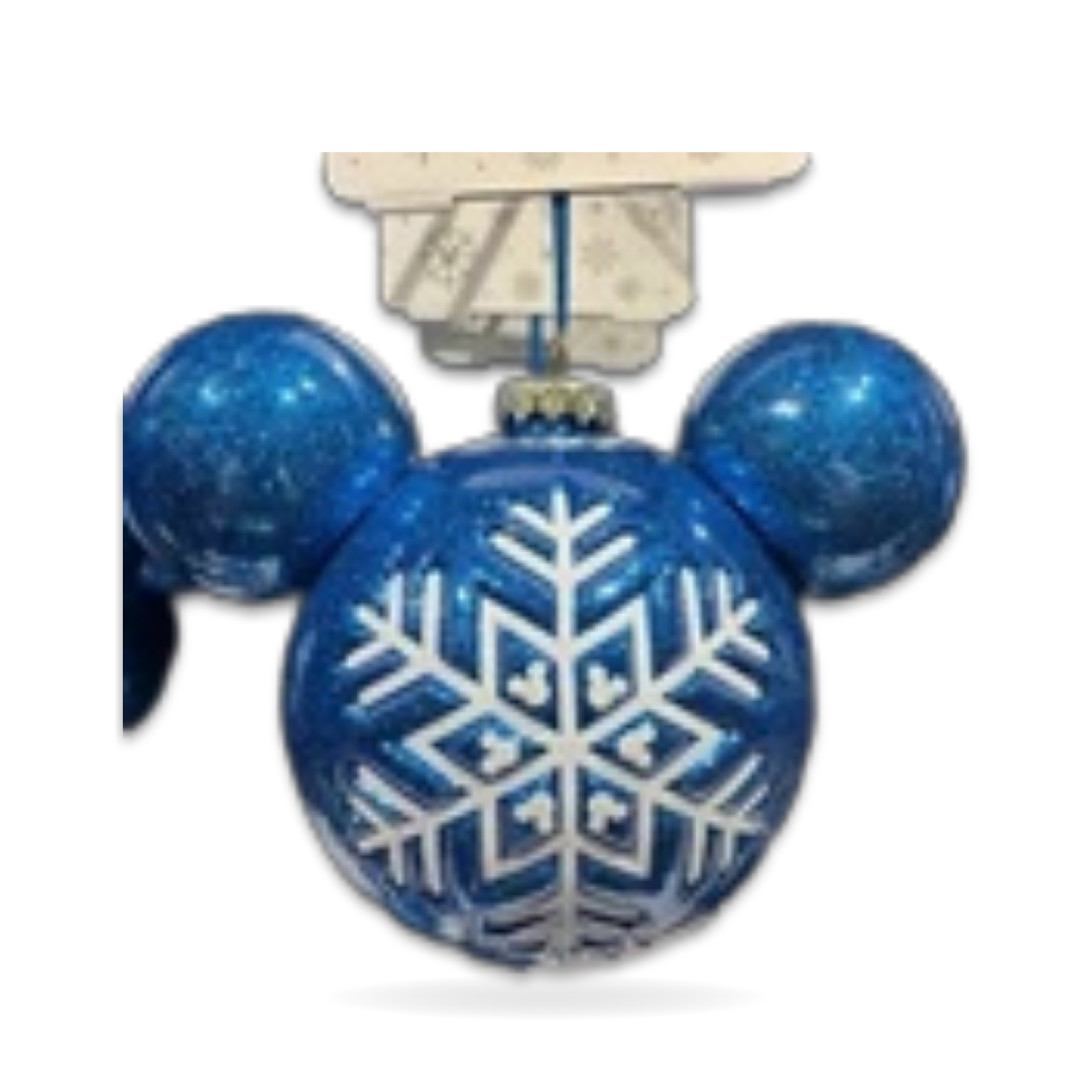 Mickey Icon Snowflake Blue Christmas Holidays Seasonal Ornament