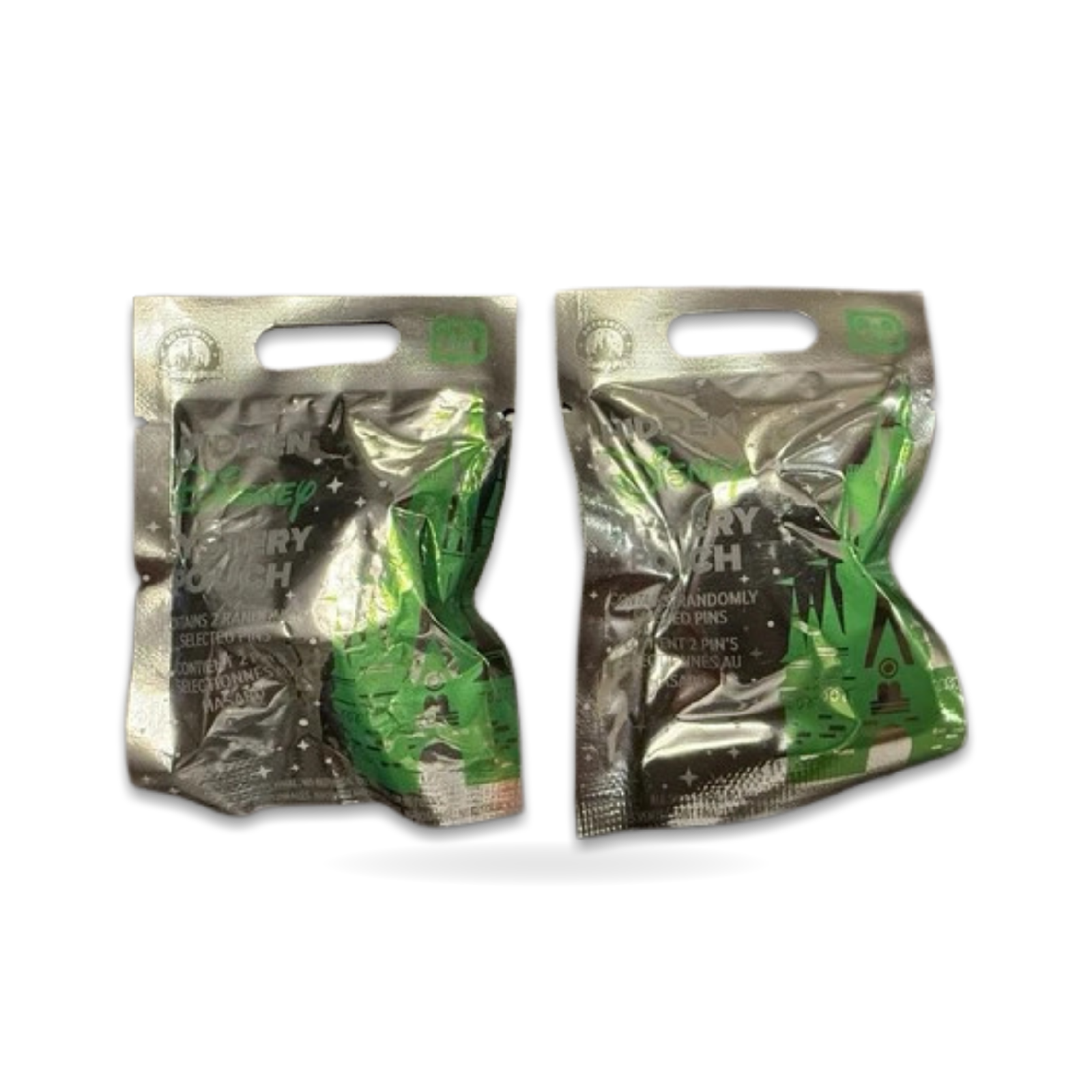 Pins Green Hidden Pouch Set Of Trading Pin
