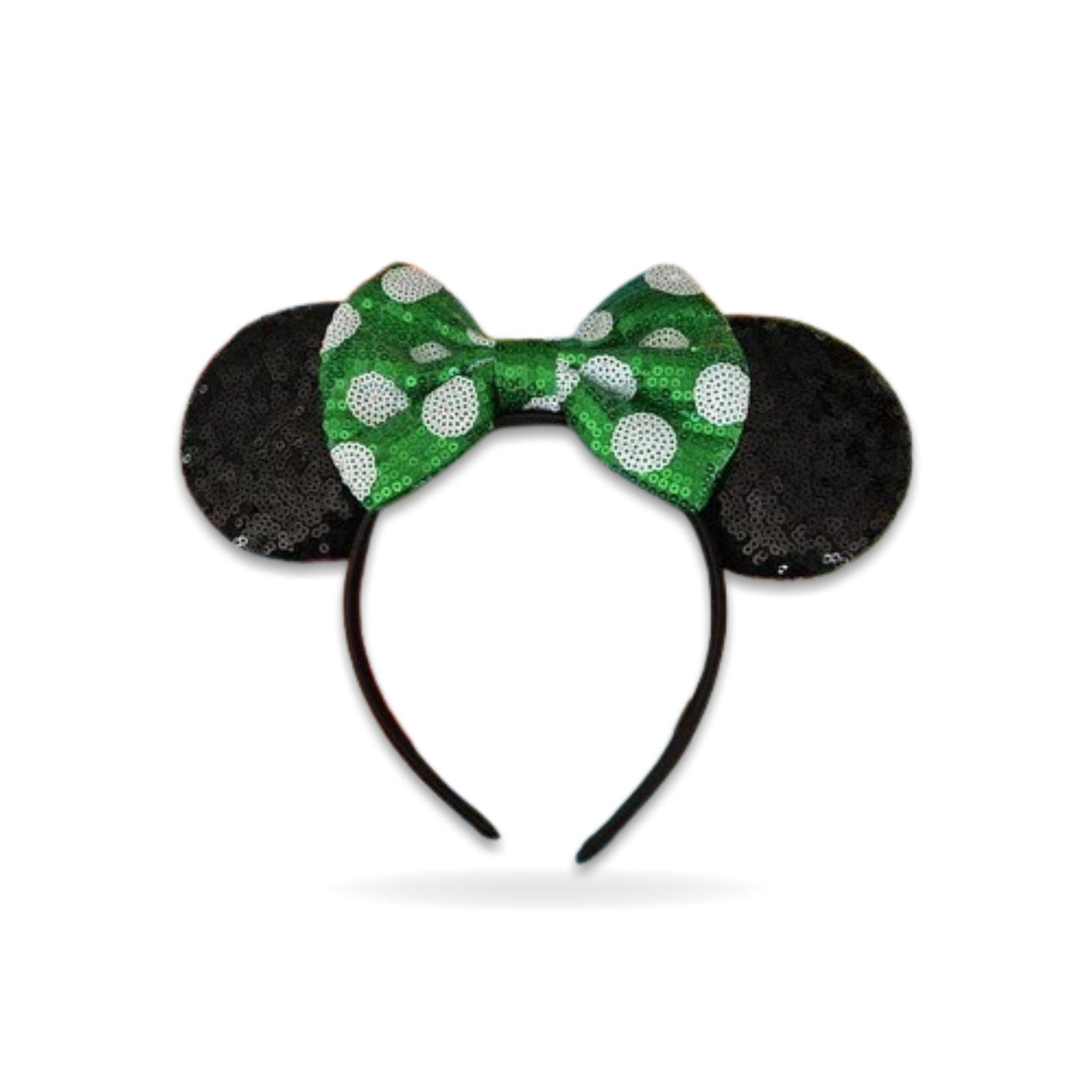 Minnie Mouse Black Polka Dot Bow Ear Headwear