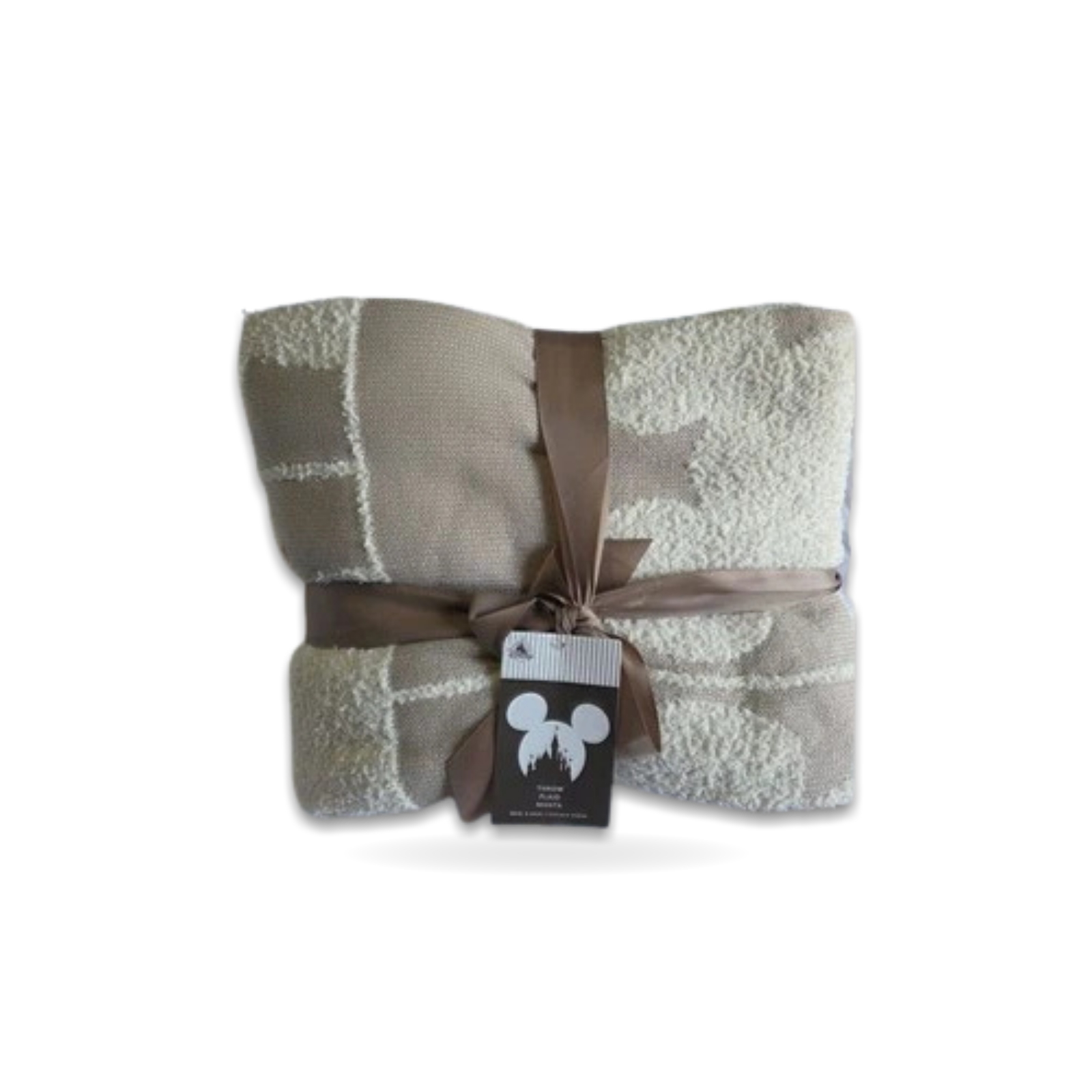 Ears Woven Stripe Throw Blanket Plaid Manta 50x60" Mickey Mouse