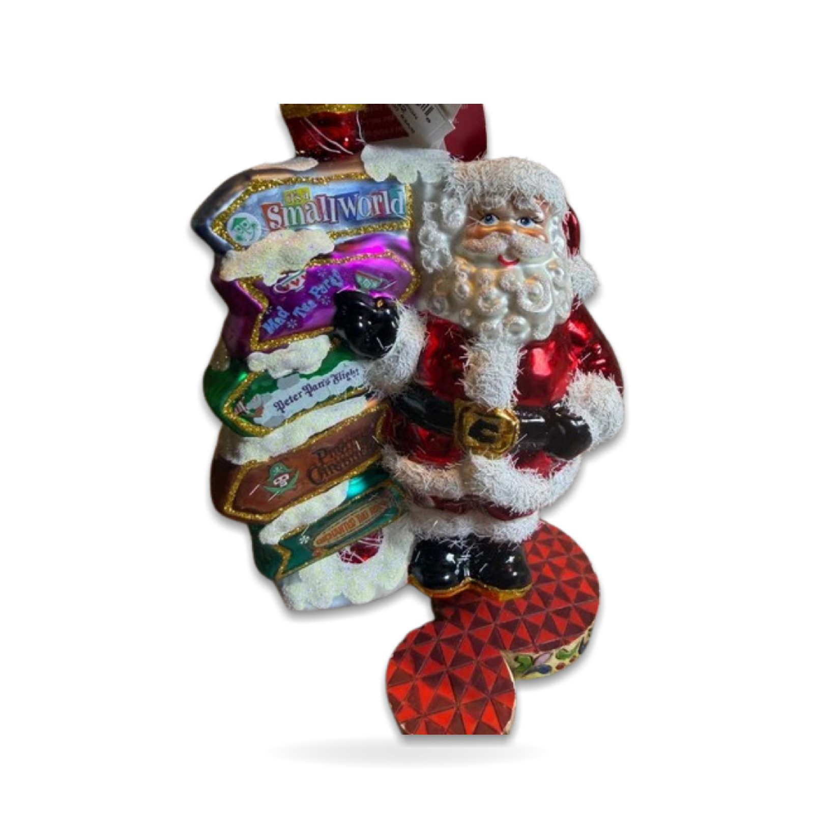Christopher Radko Santa Attractions Sign Christmas Seasonal Ornament