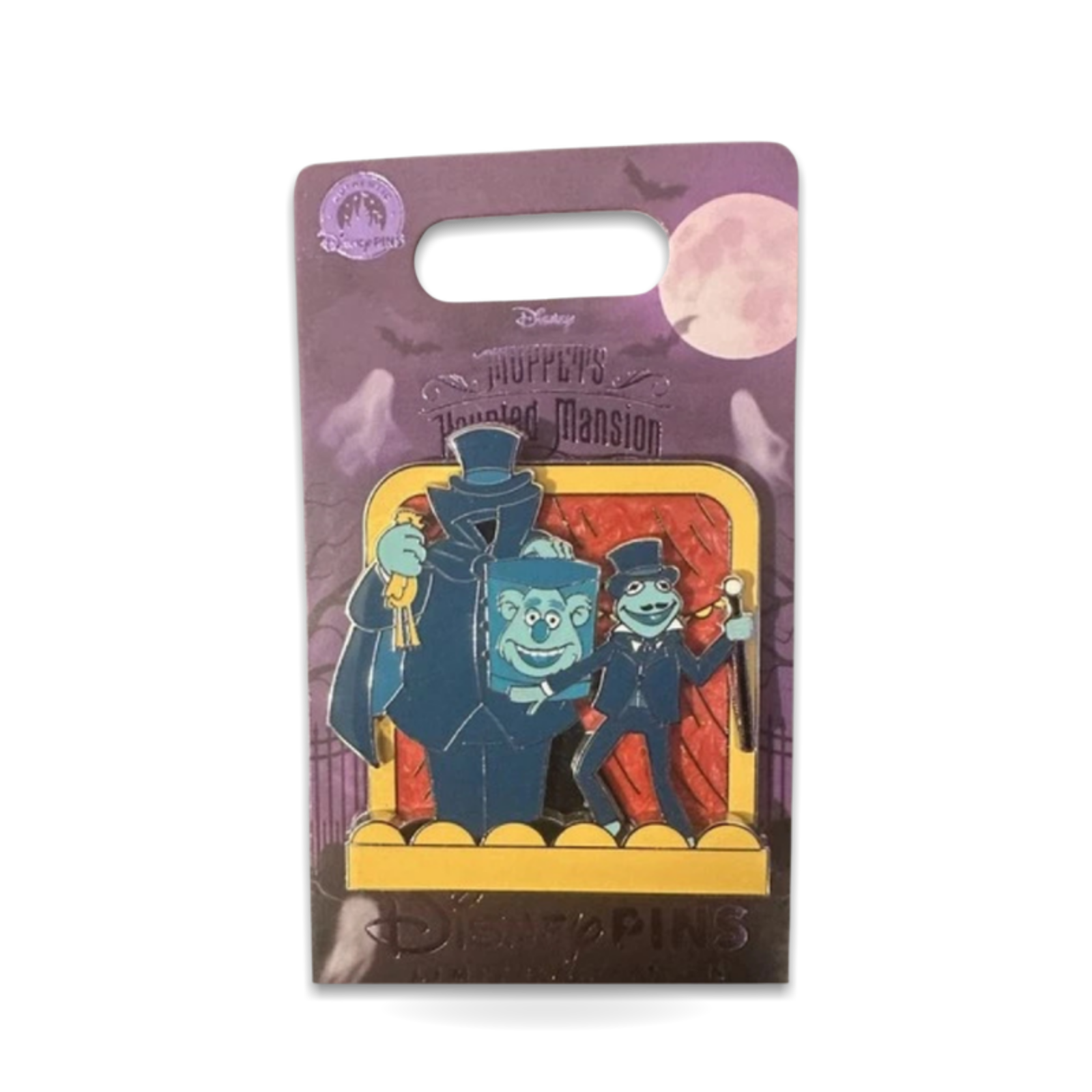 Muppets Haunted Mansion Kermit Fozzy Hatbox Bear Limited Edition Trading Pin
