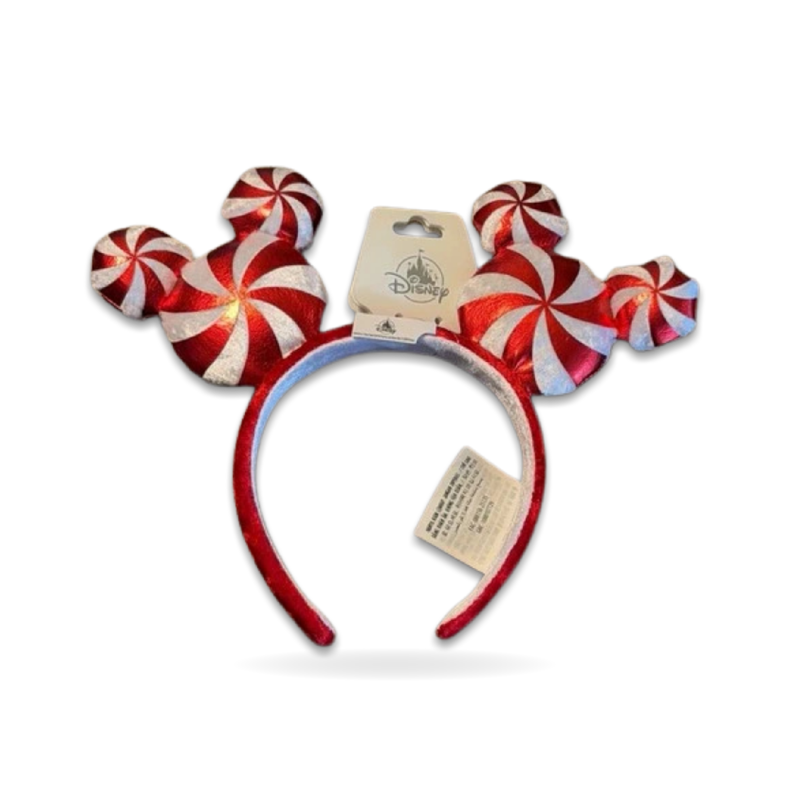 Christmas Holiday Peppermint Swirl Mickey Ear Headwear